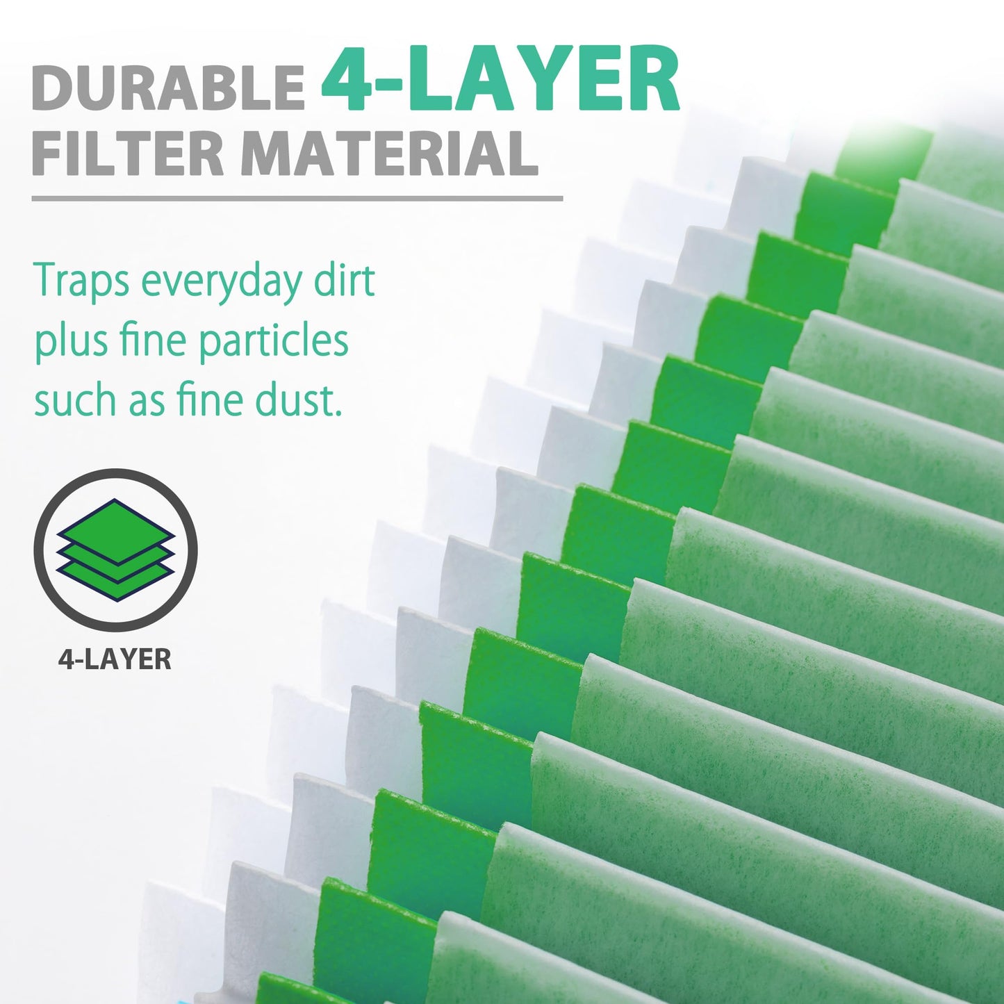 Shop-Vac Replacement Cartridge Filter 90304/90344, Fits Most 5–16 Gallon Shop-Vac Wet/Dry Vacuums, High Efficiency, Washable & Reusable, 1 Pack, Green