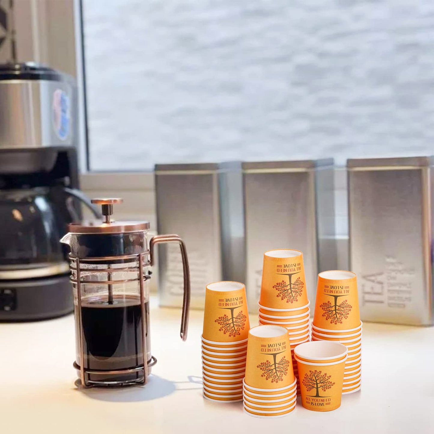 AVLA 800 Pack Disposable Paper Cup, 2 Oz Mini Bathroom Mouthwash Cup, Paper Sampling Cup, Small Hot Cold Beverage Drinking Cups for Coffee Bar, Party, Picnic, Barbecue, Travel and Events