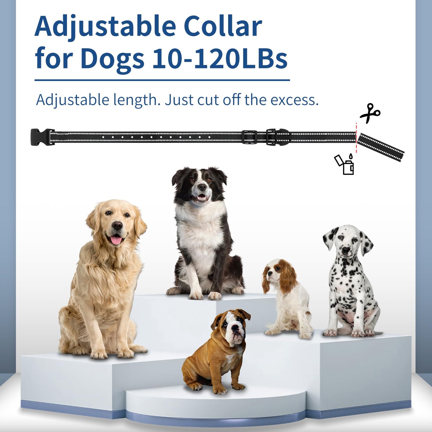 BUKEWIT Dog Training Collar with Remote - 4900FT Dog Shock Collar with Remote Calling IP67 Waterproof with 4 Training Modes, Rechargeable Dog E-Collar for All Breeds