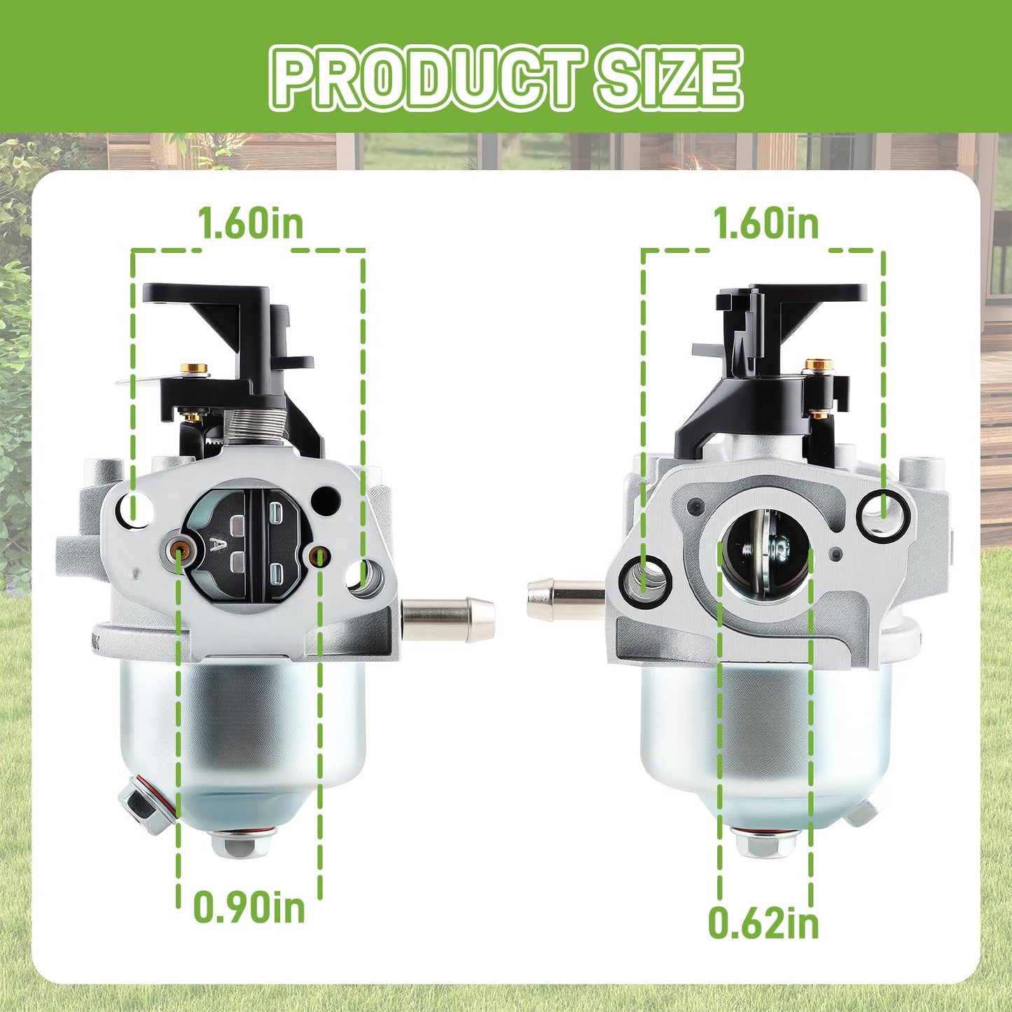 partszen 14 853 68-S Carburetor XT-7 for Kohler Courage XT675 XT650 XT6.5 XT6.75 Engine Lawn Mower with 14 083 16-S Air Filter Cover Kit
