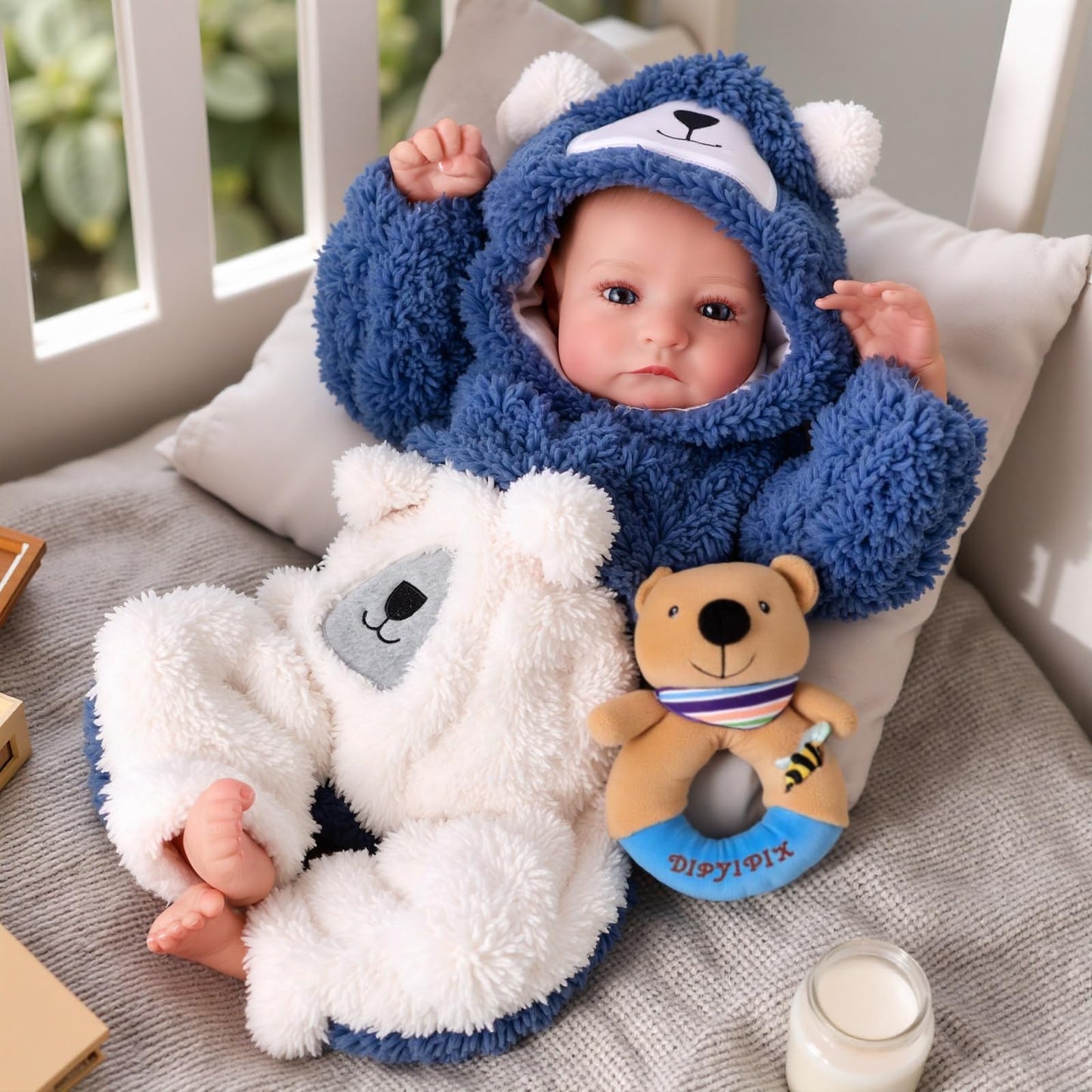 BABESIDE Lifelike Reborn Baby Doll Boy - Aiden 20 Inch Handmade Realistic Baby Doll Soft Body Lifelike Baby Dolls with Toy & Gift Box for Kids