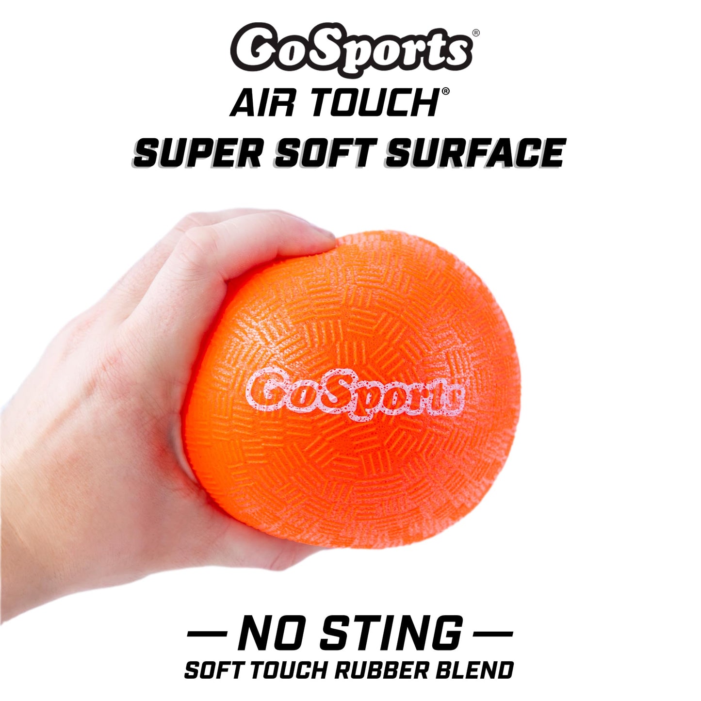 GoSports 5 Inch Inflatable No Sting Dodgeball 6 Pack Includes Ball Pump & Mesh Bag
