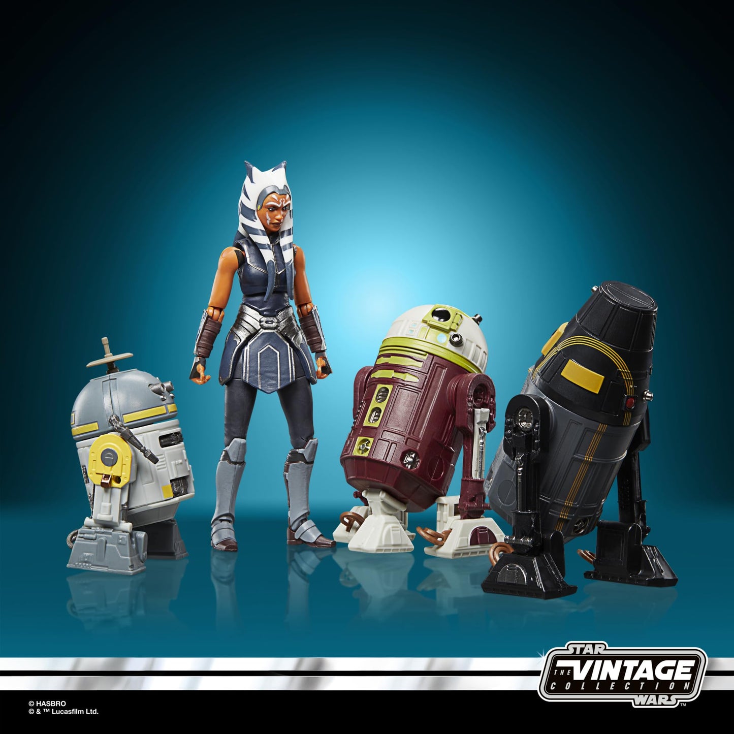 Star Wars The Vintage Collection Escape from Order 66, Star Wars: The Clone Wars, Ahsoka Tano & Droids 3.75 Inch Collectible Action Figure 4-Pack (Amazon Exclusive)