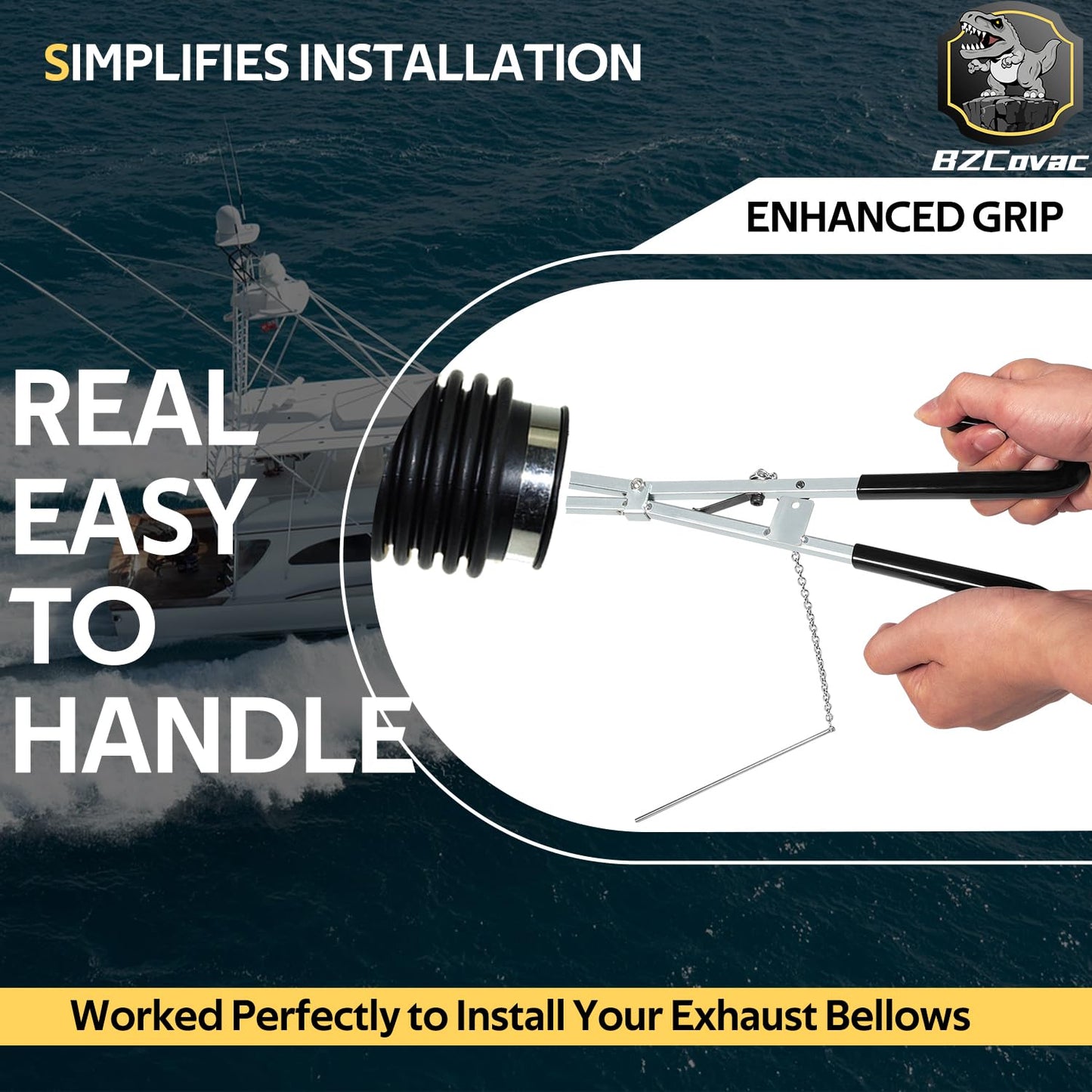 Exhaust Bellows Expander Tool for Mercruiser Alpha & Bravo Sterndrives, Replaces OE Part #91-45497A1