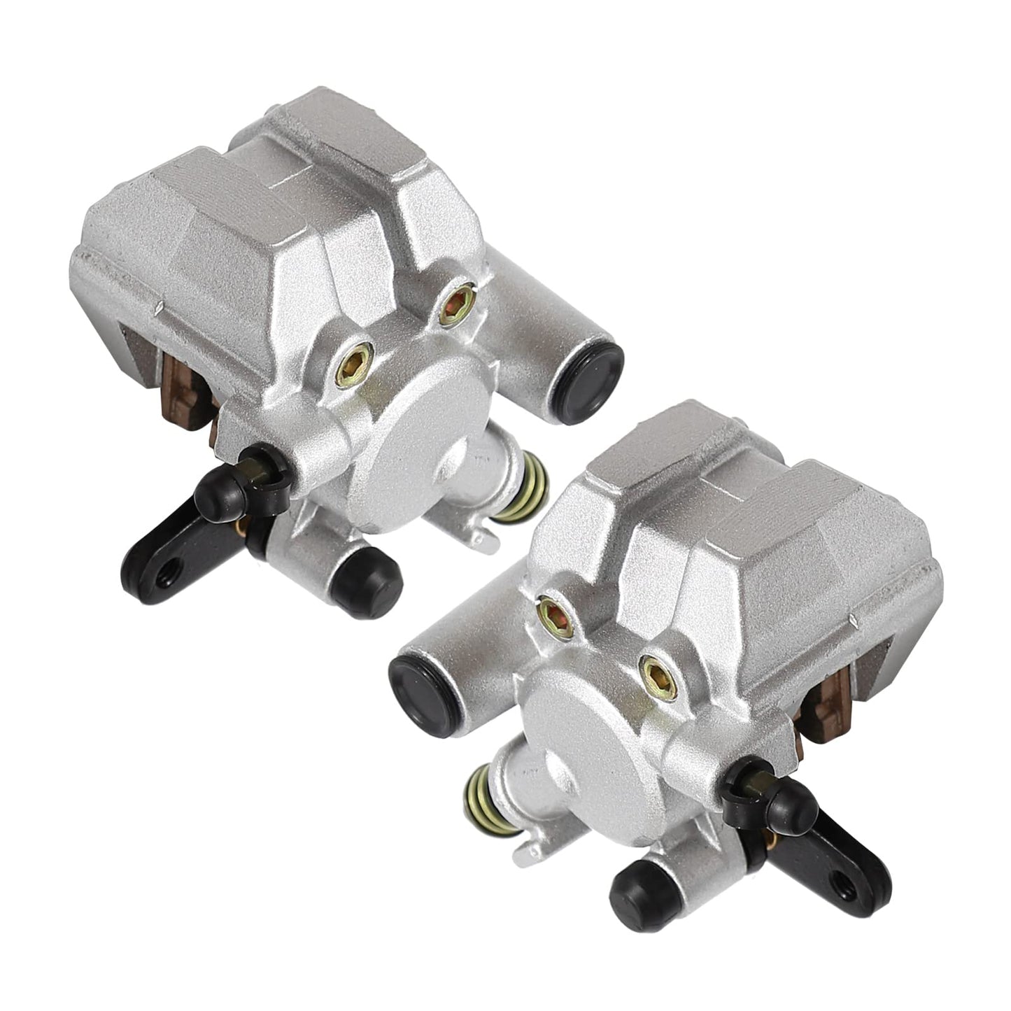 EATAKWARD Front Left & Right Brake Calipers & Pads 3GD-2580T-01-00 3GD-2580U-01-00 Replacement for Yamaha Banshee Big Bear Grizzly Kodiak Warrior Wolverine YFM 125 250 350 400 450 660 YFZ350 (Black)