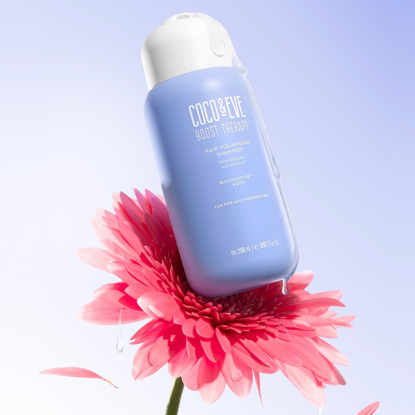 Coco & Eve Boost Therapy Volumizing Shampoo with Biotin, Panthenol to Target Hair Thinning, Enhance Volume and Density. Strengthening, Thickening Shampoo for Fuller, Healthier Hair. (9.47 fl oz)