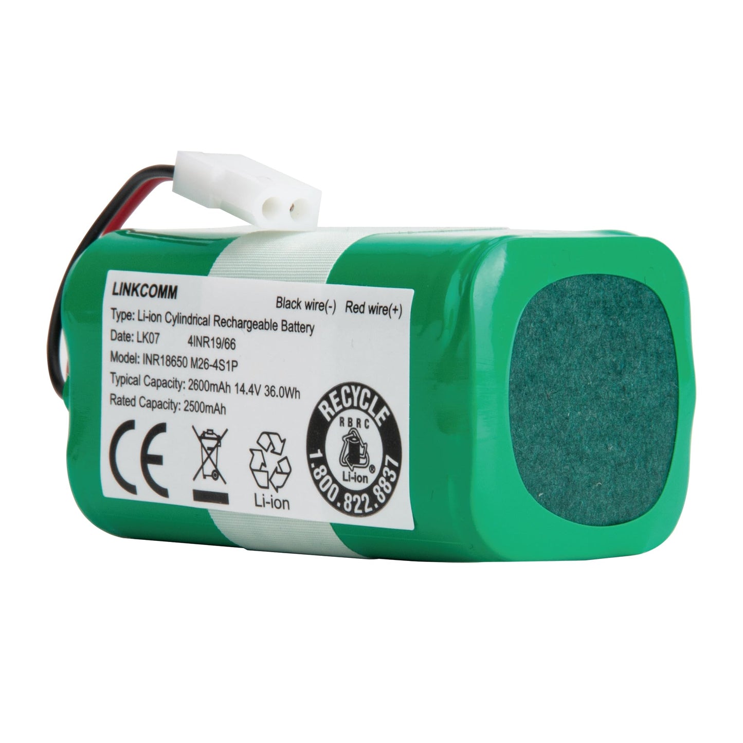 LINKCOMM Battery Replacement for Bissell Robot Vacuum EV675, EV775, 2503, 2933, 29339, Model 1618526 Battery