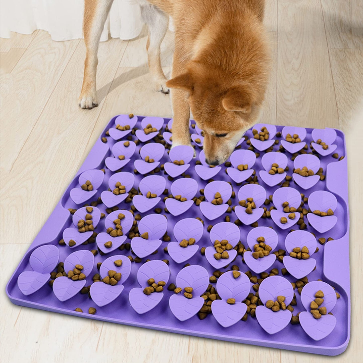 Femont Snuffle Mat for Large Dogs,Silicone Slow Feeder Lick Mat for Slow Eating,Training Smell,Encourages Natural Foraging Skill,Relieving Stress,Interactive Feed Game Toy