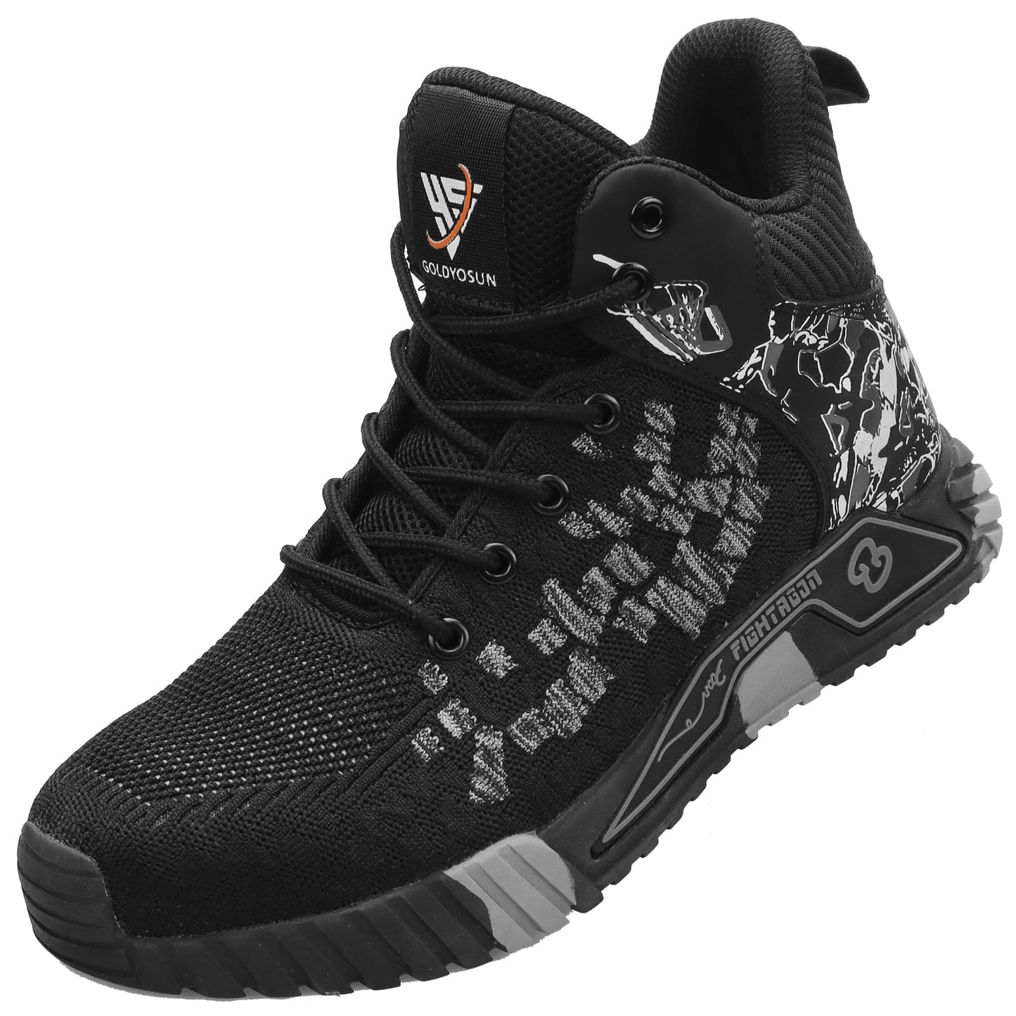 OWIF Steel Toe Shoes for Men Lightweight Safety Work Boots Slip-Resistant Industrial Construction Sneakers Botas de dedo de Acero Trabajo 265