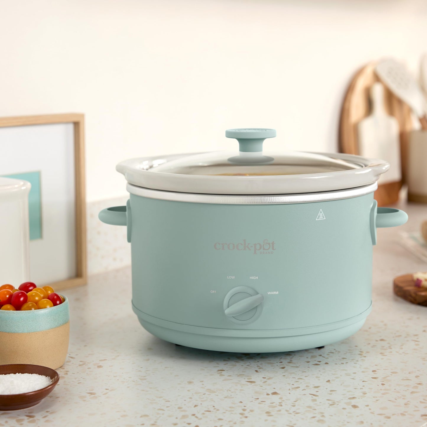 Crock-Pot Design Series 4.5-Quart Manual Slow Cooker, Ocean Fog Green