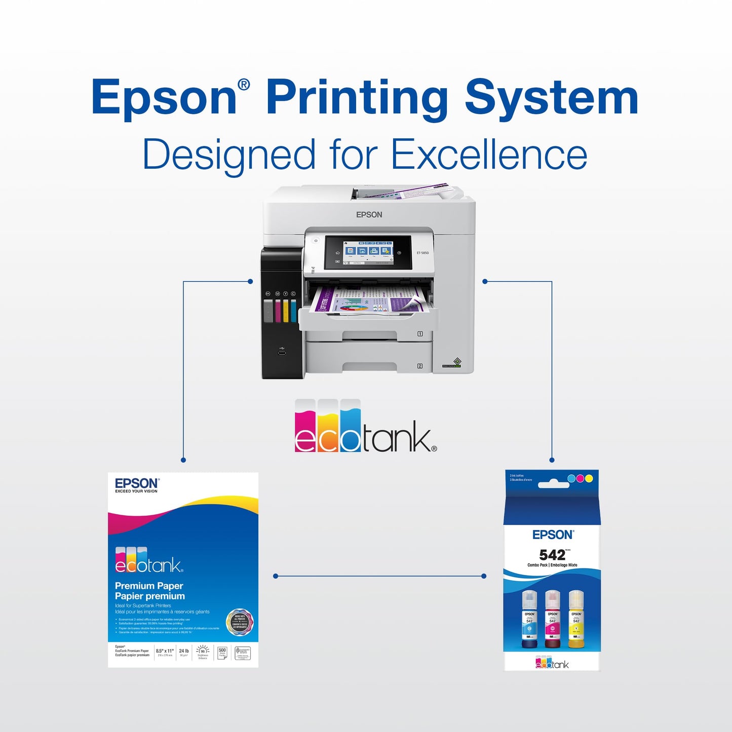 Epson T542 EcoTank Yellow Ink Bottle
