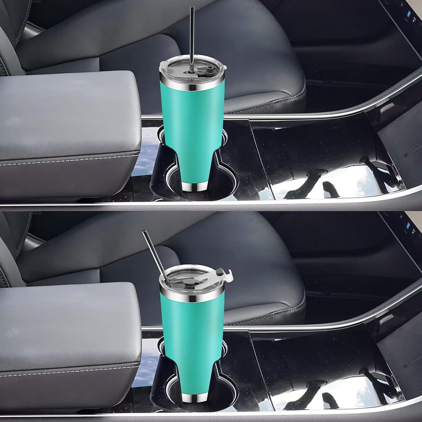 10 Pack Stainless Steel Tumbler Bulk,20 oz Double Wall Vacuum Insulated Travel Mug with Lid and Straw,Reusable Water Coffee Cup for Cold Hot Drinks,10 Colors