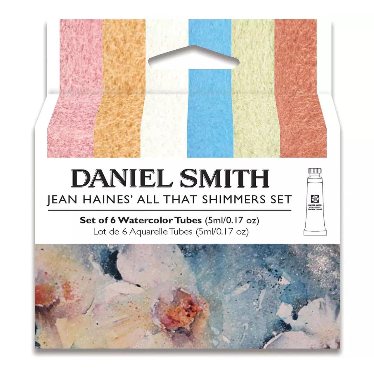 DANIEL SMITH Watercolor, 5ml tubes, Jean Haines All That Shimmers Set 6 Watercolor Tubes (total 6 pieces) 285610375, 0.17 Fl Oz (Pack of 6)