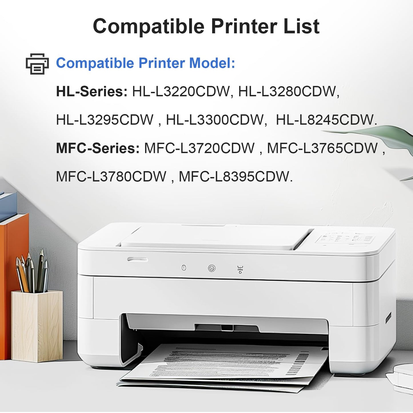 Compatible for Brother TN229XL TN229 Black Toner Cartridge, for MFC-L3780CDW MFC-L3720CDW HL-L3280CDW HL-L3220CDW Printers, High Yield (1-Pack)