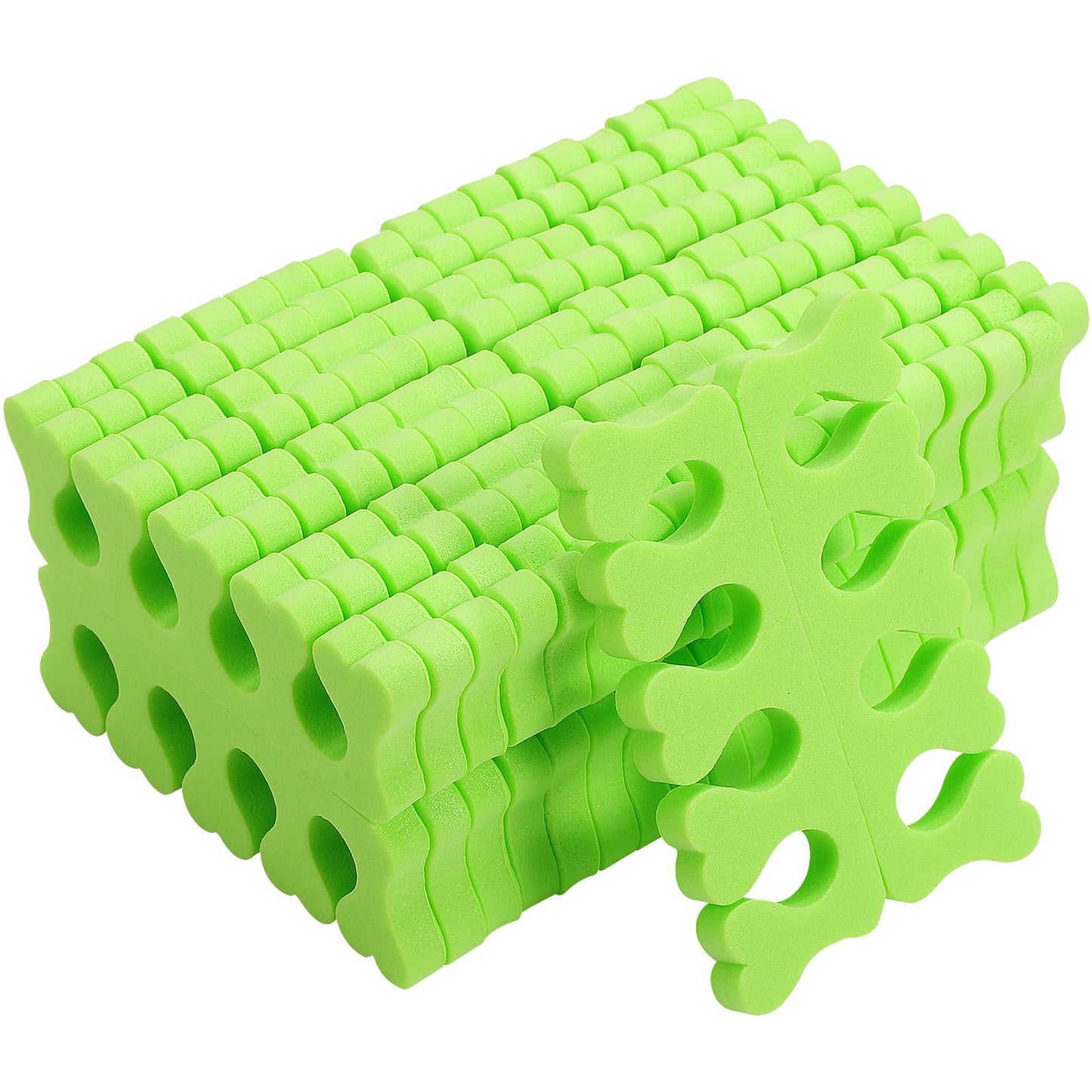 Beavorty 100 Pairs Foam Toe Separators Finger Toe Spacers Disposable Toes Dividers for Nail Art Manicure Polish Pedicure DIY Tools