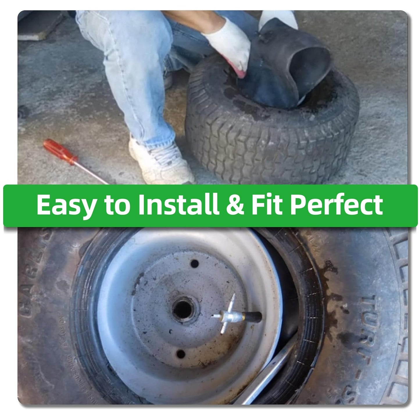 Artilife 2 Pack Tire Tube,Inner Tube Lawn Tractor Tire for Lawn Mower, ATVs, Go-Karts and More (20x8.00/10.00-8)