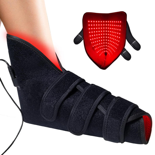 3-in-1 Chip 165 LEDs Red Light Shoe with Timer and PVC Film for Home/Office Use with No Case (1 PCS Single)