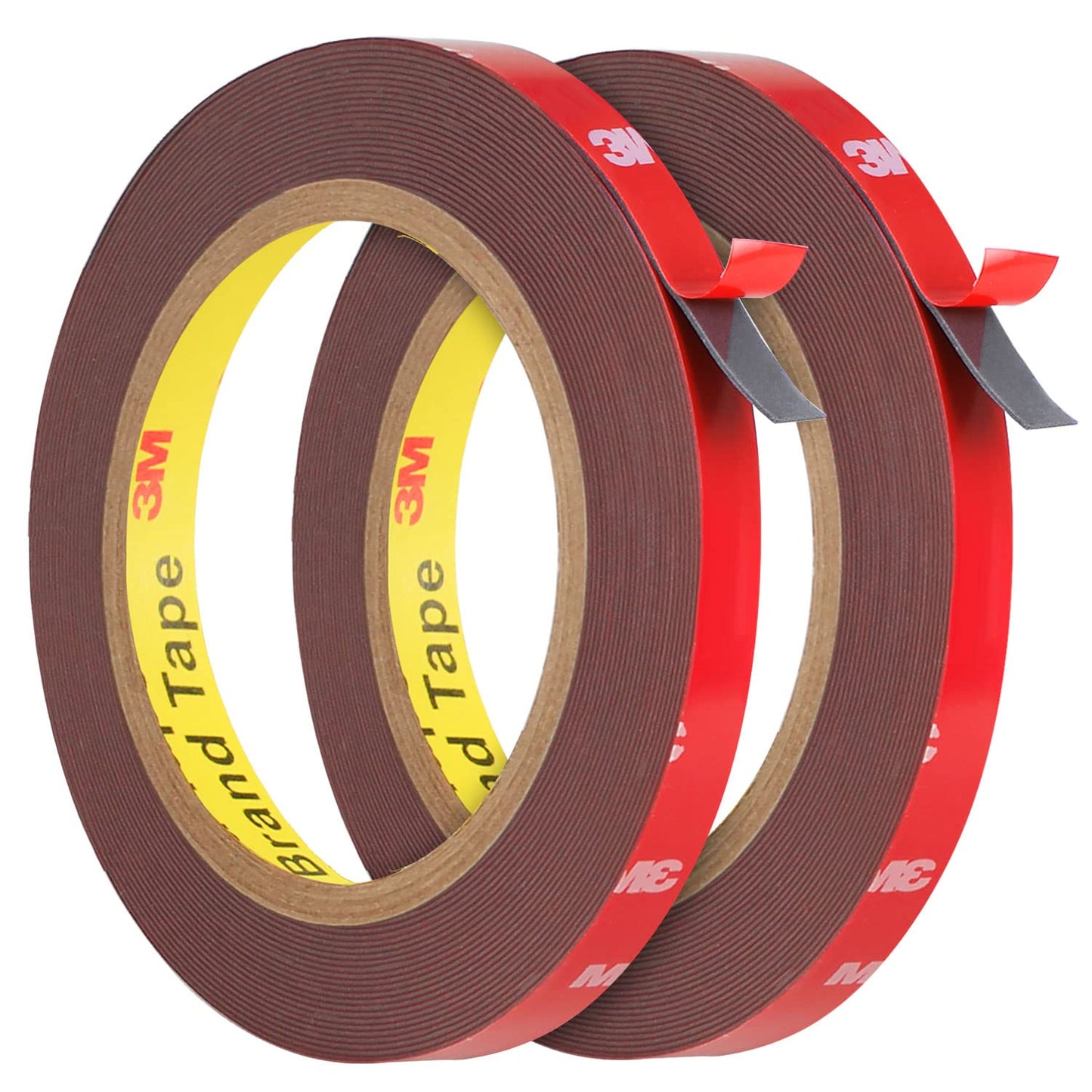 Double Sided Tape Heavy Duty (2 Pack), Waterproof Strong Mounting Adhesive Foam Tape for LED Strip, Walls, Automotive, Home ＆ Office Decor (33FT x 0.4IN)