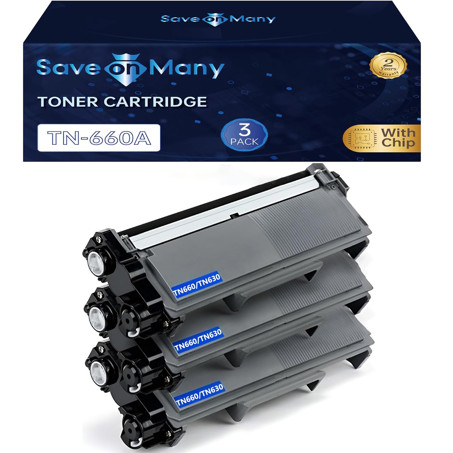 3 Pack Save on Many Compatible TN-660 TN660 / TN630 TN-630 Black BK Toner Cartridges for Brother DCP-L2520DW, DCP-L2540DW, HL-L2300D, HL-L2305W, HL-L2320D, HL-L2340DW, HL-L2360DW, HL-L2380DW, MFC-L2680W, MFC-L2700DW, MFC-L2705DW, MFC-L2707DW, MFC-L2720DW,