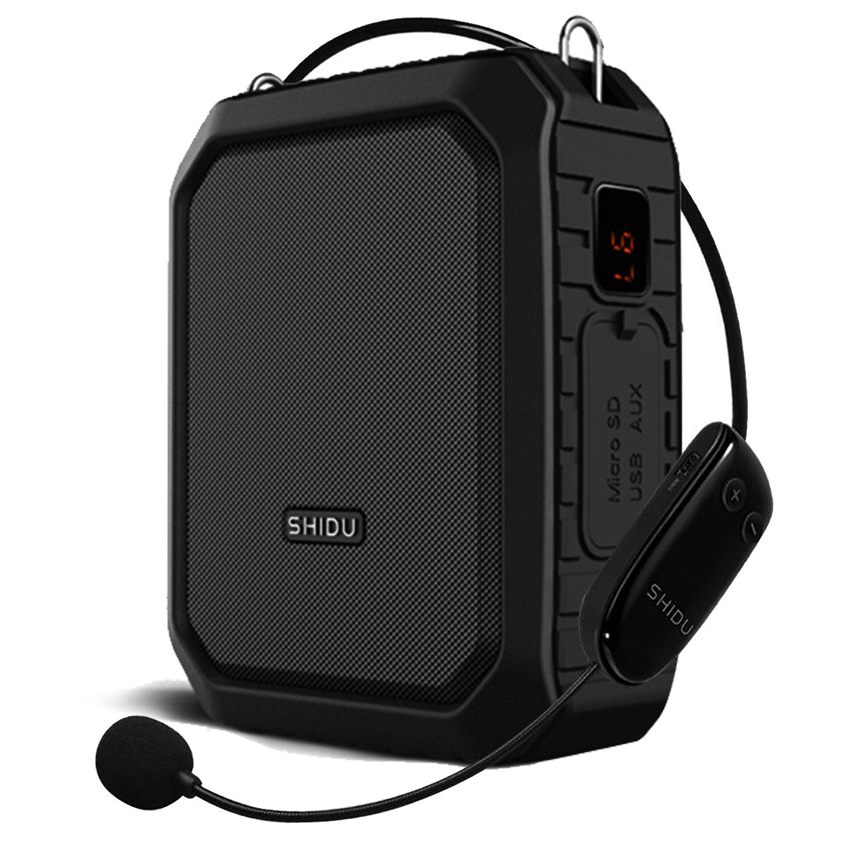 Bluetooth Voice Amplifier with Wireless Mic Headset, Waterproof Personal Wreless Microphone and Speaker, 18W Loudly Portable Megaphone Pa System for Teachers, Classroom, Outdoors, Indoors