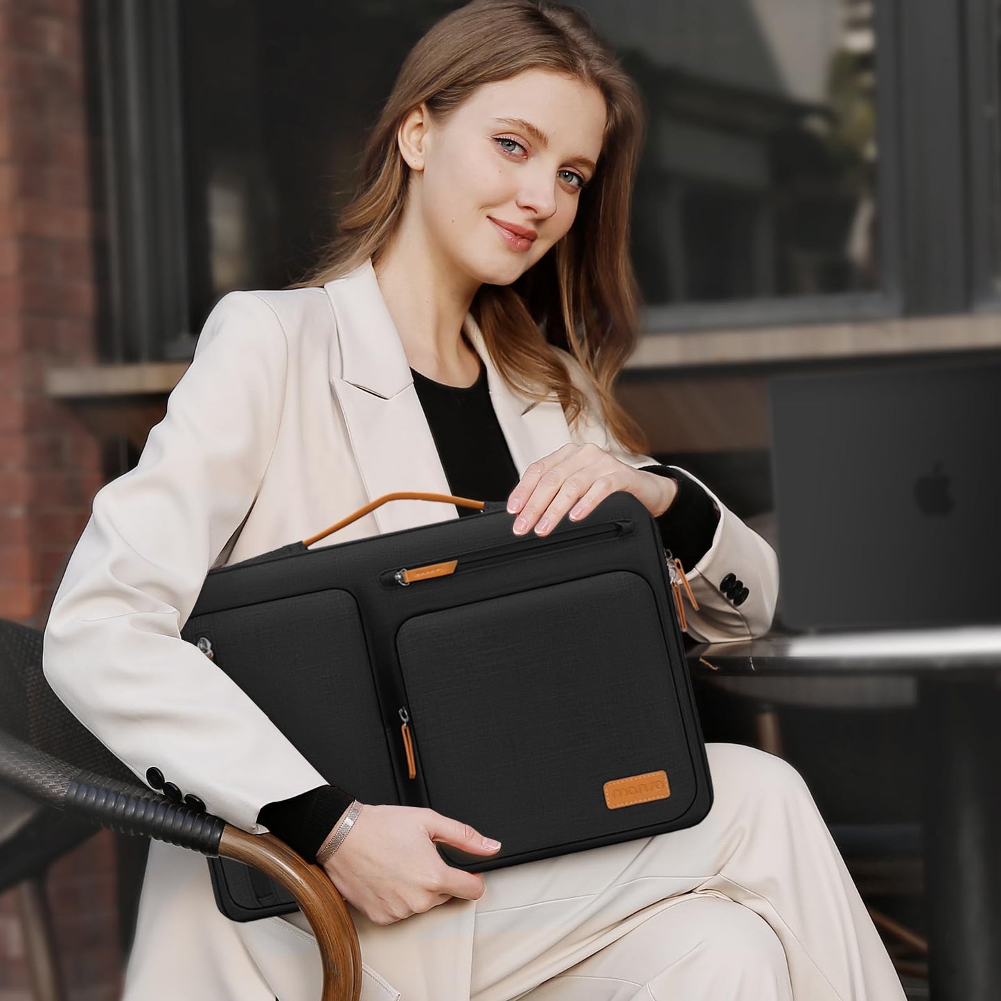 MOSISO 360 Protective Laptop Case 13.3 inch, 13-13.3 inch Laptop Sleeve Compatible with MacBook Air/Pro 13 / Pro 14,HP Dell Acer ASUS,Side Open Carrying Case with 4 Zipper Pockets&Handle, Black