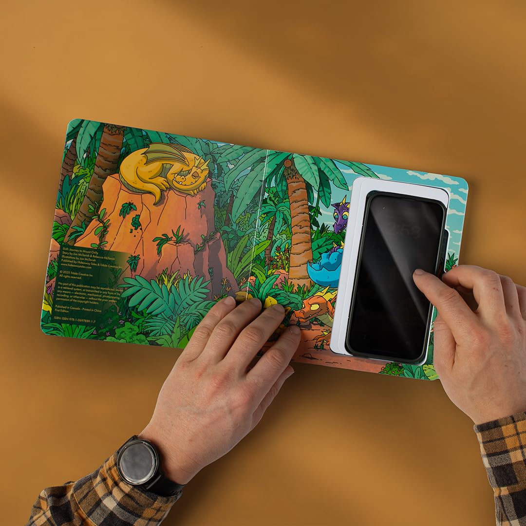 The Drift Hideaway Book Set | One Hidden Phone Compartment Book & One Dragon Childrens Board Book | Baby Shower Gift for Modern Parents