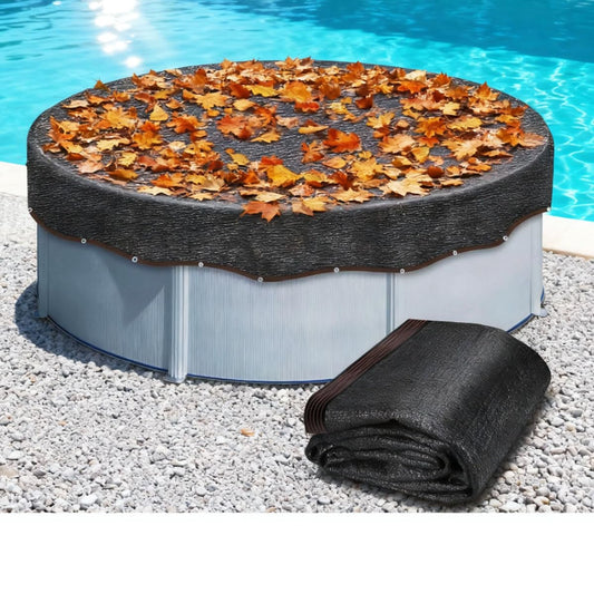 24ft Pool Leaf Net Cover,Round Swimming Pool Leaf Net for Inground and Above Ground Pools