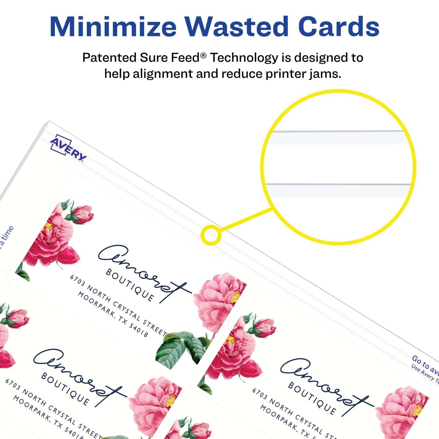 Two-Side Printable Premium Clean Edge Business Cards with