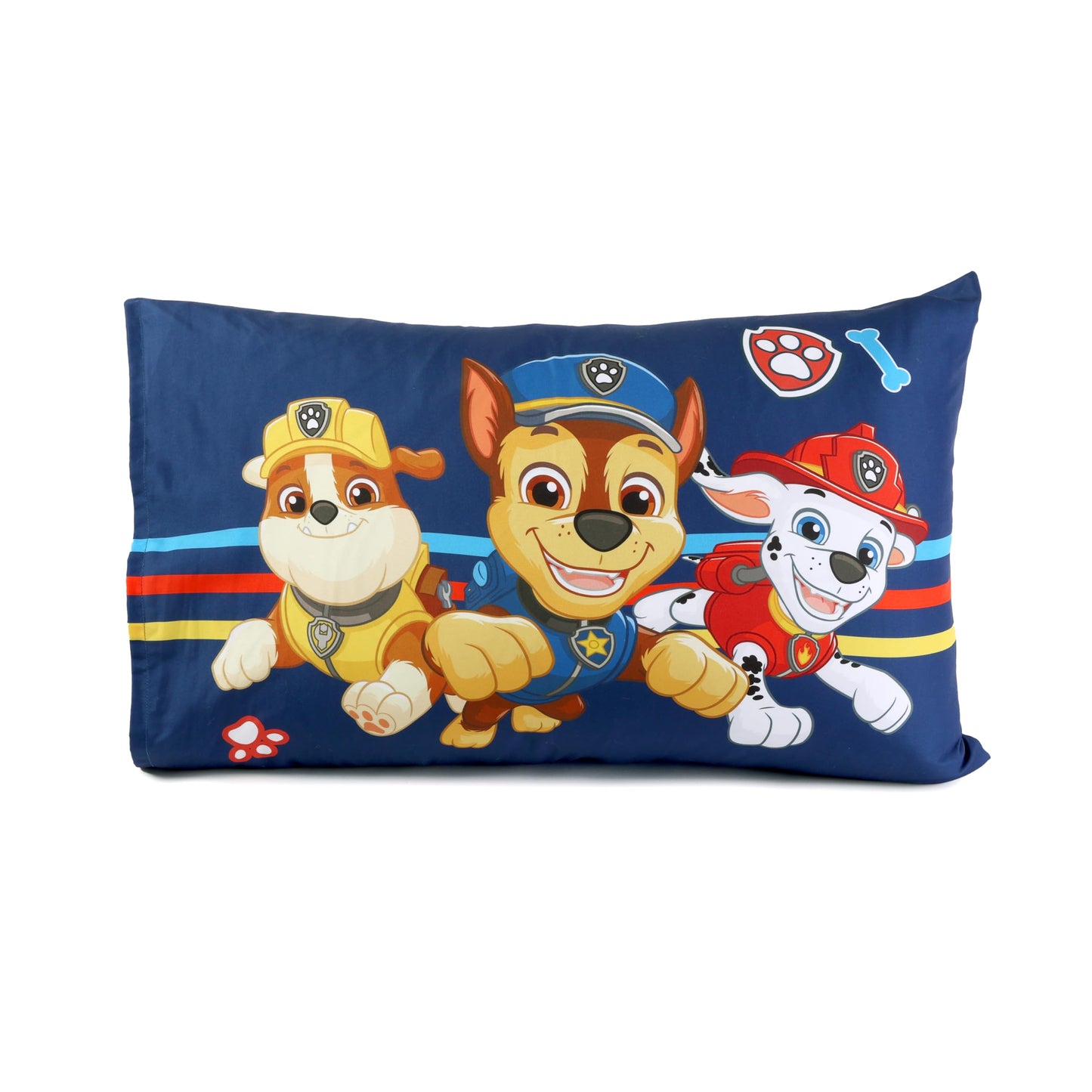 EXPRESSIONS Paw Patrol Toddler Bedding Set (3 Piece Set, Fits Standard Crib Mattress) Includes Microfiber Reversible Comforter, Fitted Sheet, Pillowcase for Kids (Official Paw Patrol Product)