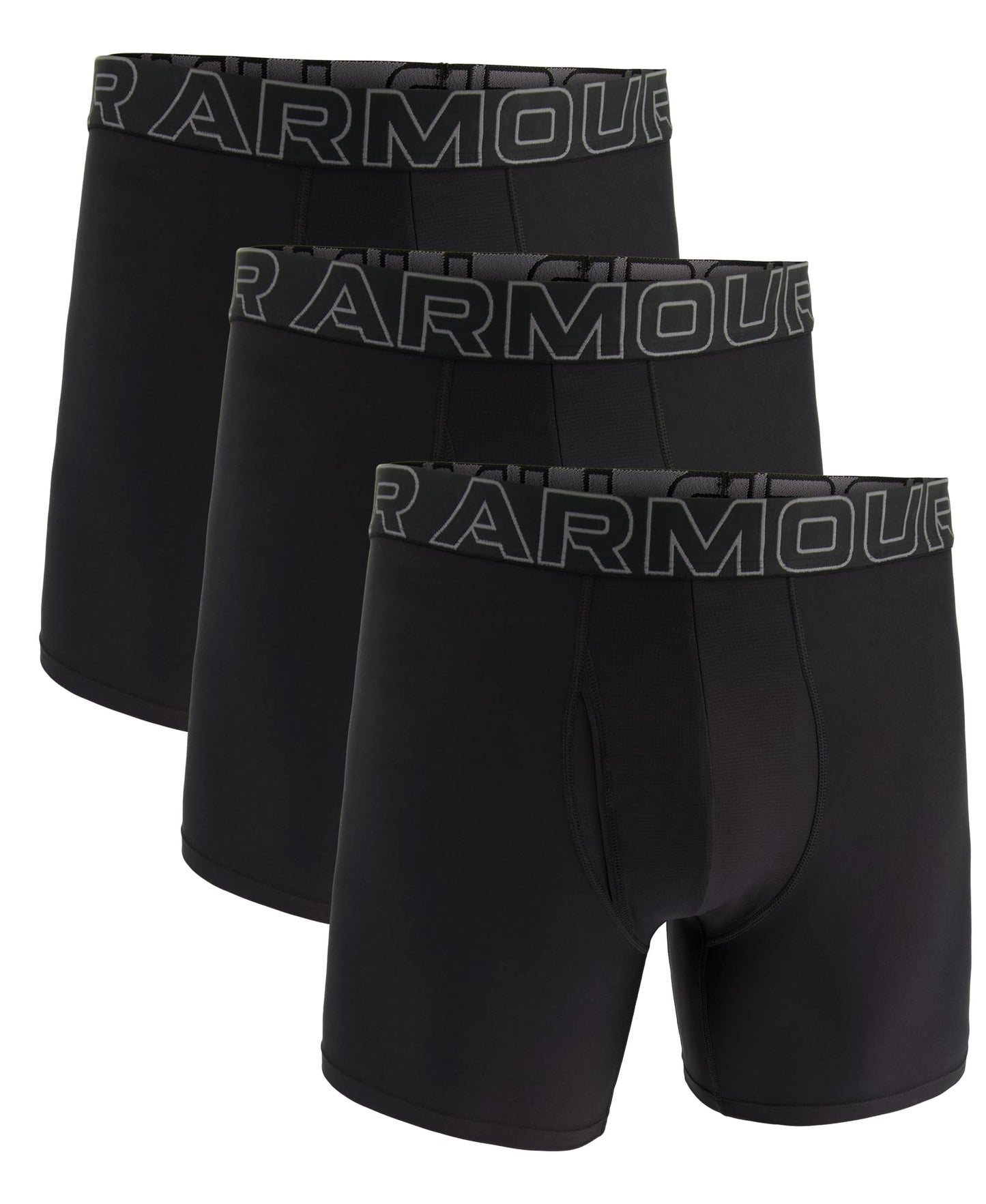Under Armour Men's Multi-Pack Standard Tech Boxer Brief, 6" Inseam, All-Day Comfort & Ultra-Soft