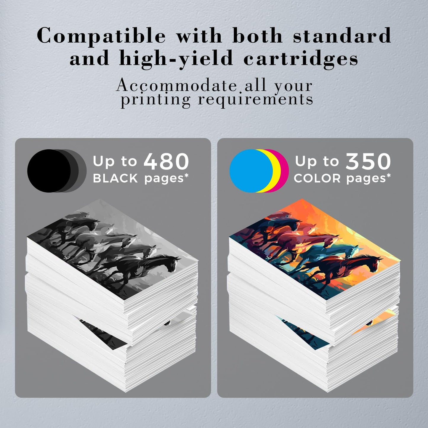 J2INK PG-145XL CL-146XL Ink Cartridges Combo Pack Replacement for Canon 145XL/146XL PG145 CL146 PG-145XL CL-146XL Printer Ink for PIXMA TS3110 iP2810 MG2410 MG2510 MG2910 MG3010