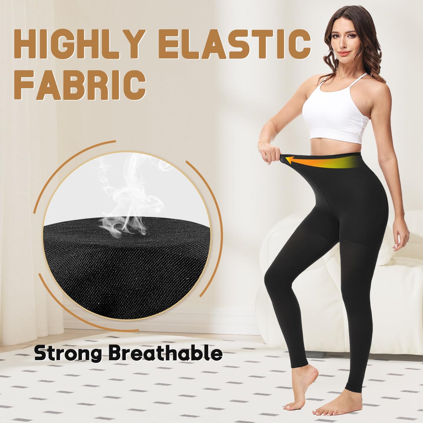 Beister Medical Compression Leggings Women & Men 15-20mmHg Opaque Footless Waist High Compression Stockings & Thighs, Circulation Support Pressure Pantyhose for lipedema, Varicose Veins, Oedema, DVT