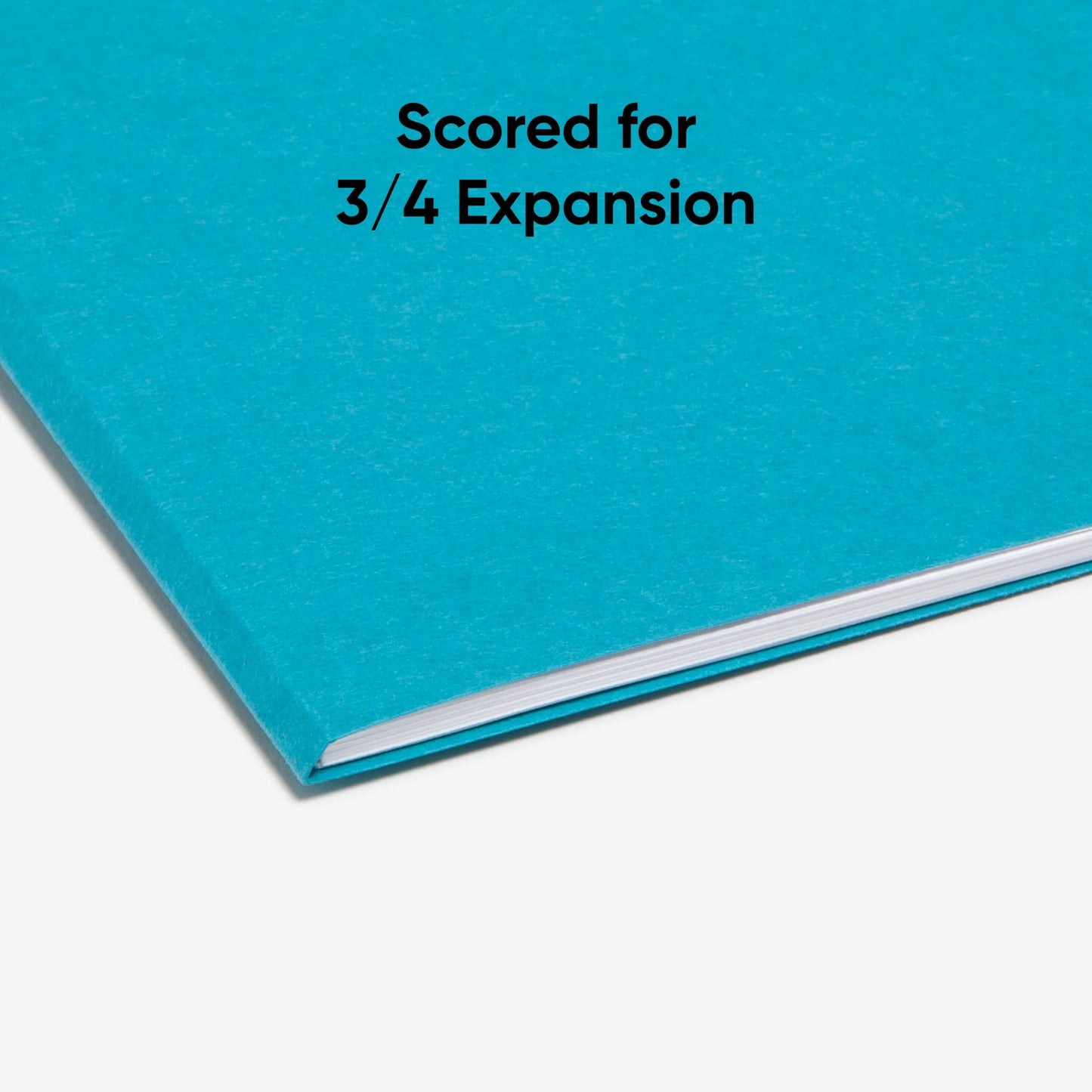 Smead 1/3-Cut File Folders, Letter Size, Teal, 100 Per Box (13143)