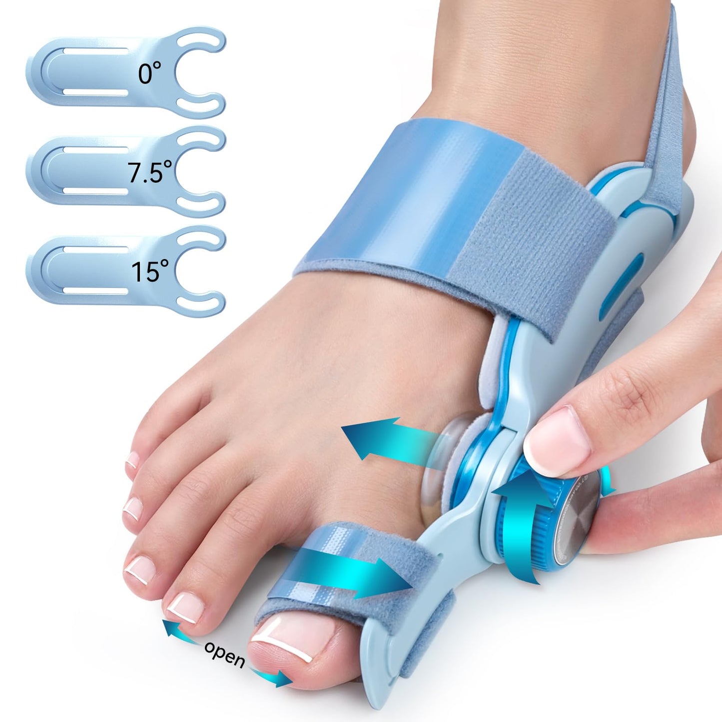 Bunion Correctors for Women Men, Orthopedic Bunions Correction, Adjustable Toe Straightener with Silicone Pad, Bunion Splints Suitable for Left/Right Feet (1PC)