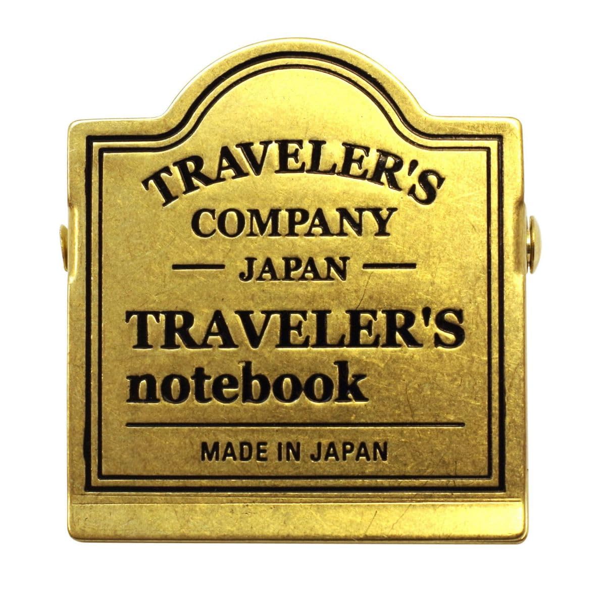 Traveler's Notebook Brass Clip TRC Logo Pattern 43089006