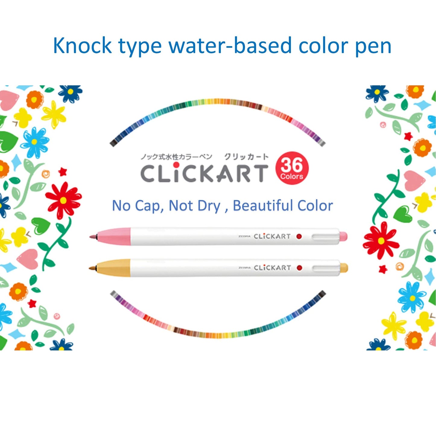 Zebra Clickart New Package 36 Colors Set WYSS22-36C-N