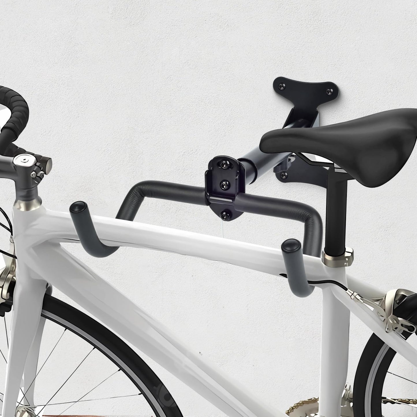 Bike Wall Mount, 2 Pcs Horizontal Bike Rack, Adjustable Heavy Duty Bike Hook for Garage Indoor Bike Storage
