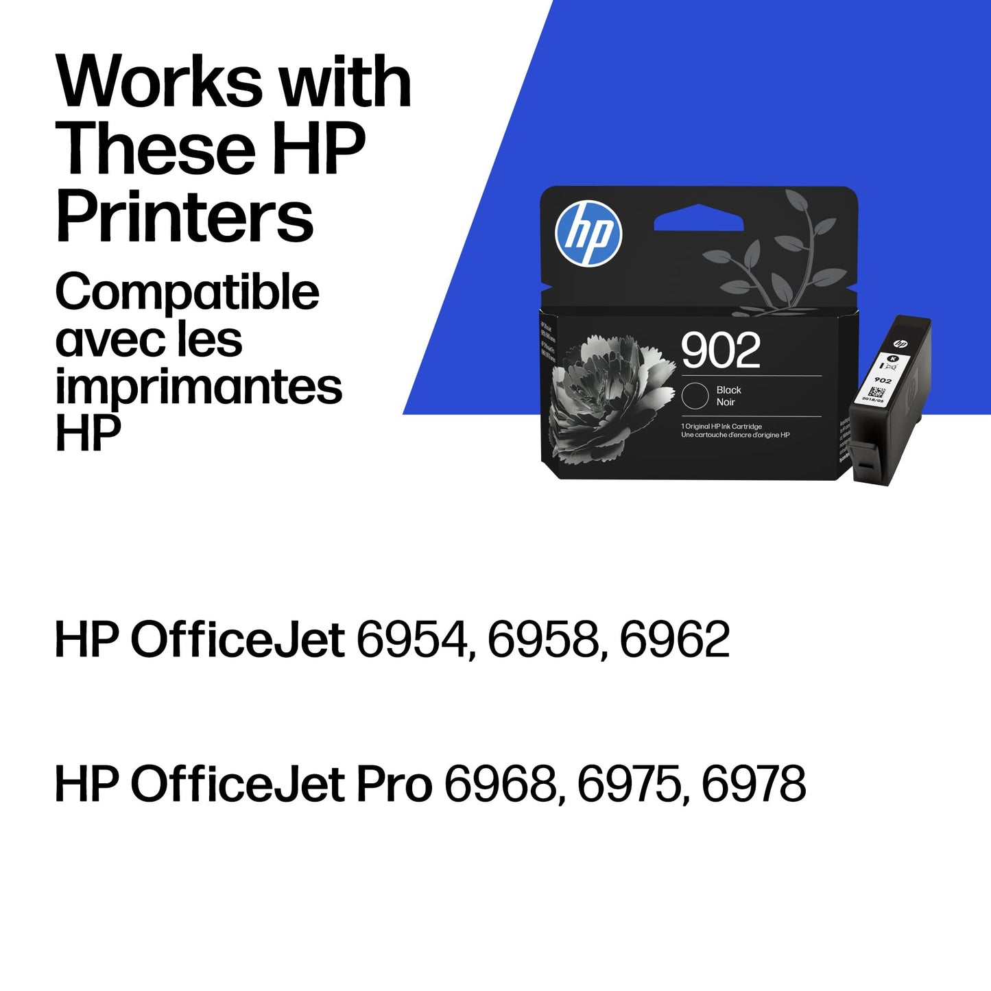HP 902 | Ink Cartridge | Black | Works with HP OfficeJet 6900 Series, HP OfficeJet Pro 6900 Series | T6L98AN