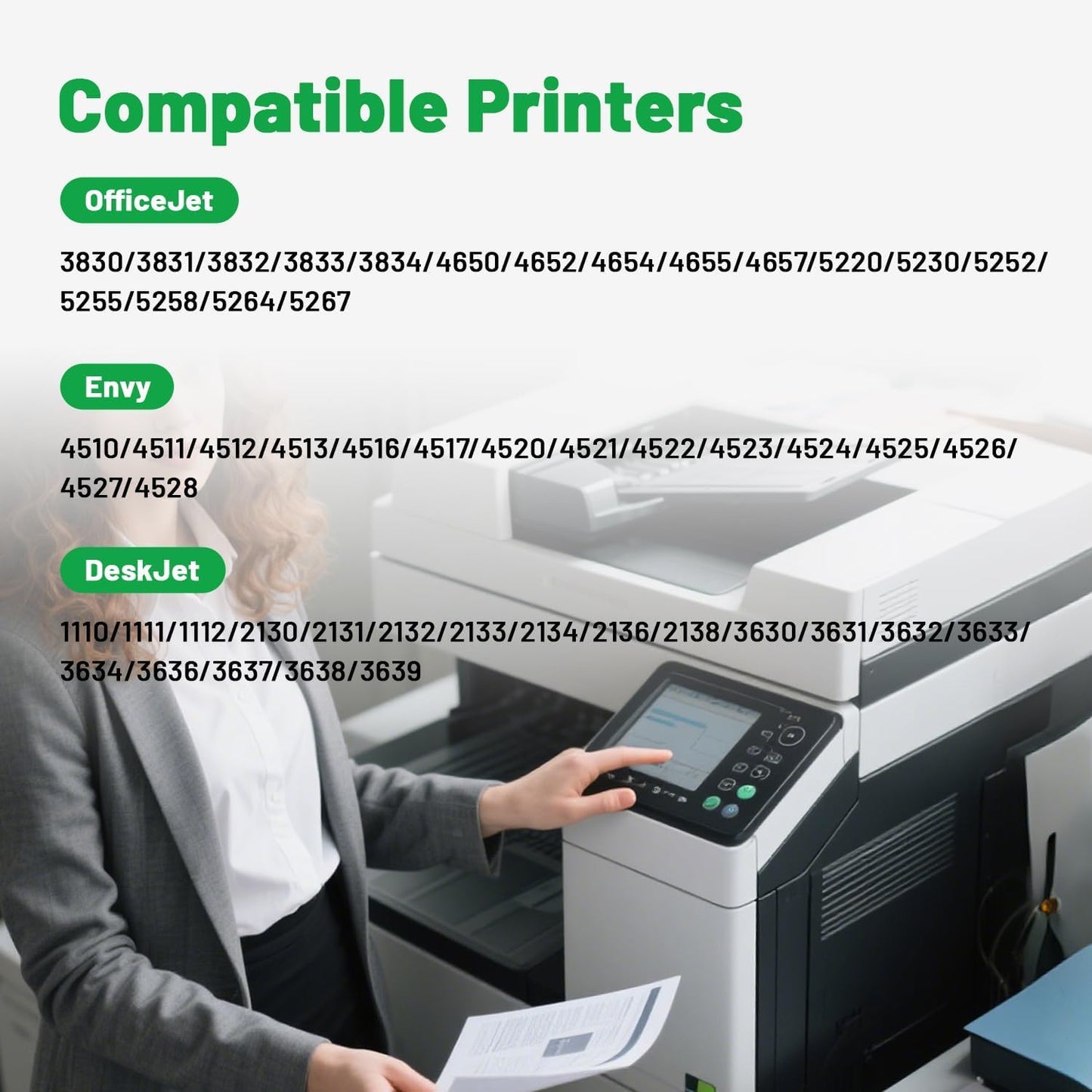 Faedra 63XL Ink Cartridges Remanufactured for HP 63 XL High-Yield Combo Pack for HP Envy 4520 4522 4516 OfficeJet 3833 3830 4650 3836 5255 5200 DeskJet 3630 3632 3836 3634 Series Ink (1Black 1Color)