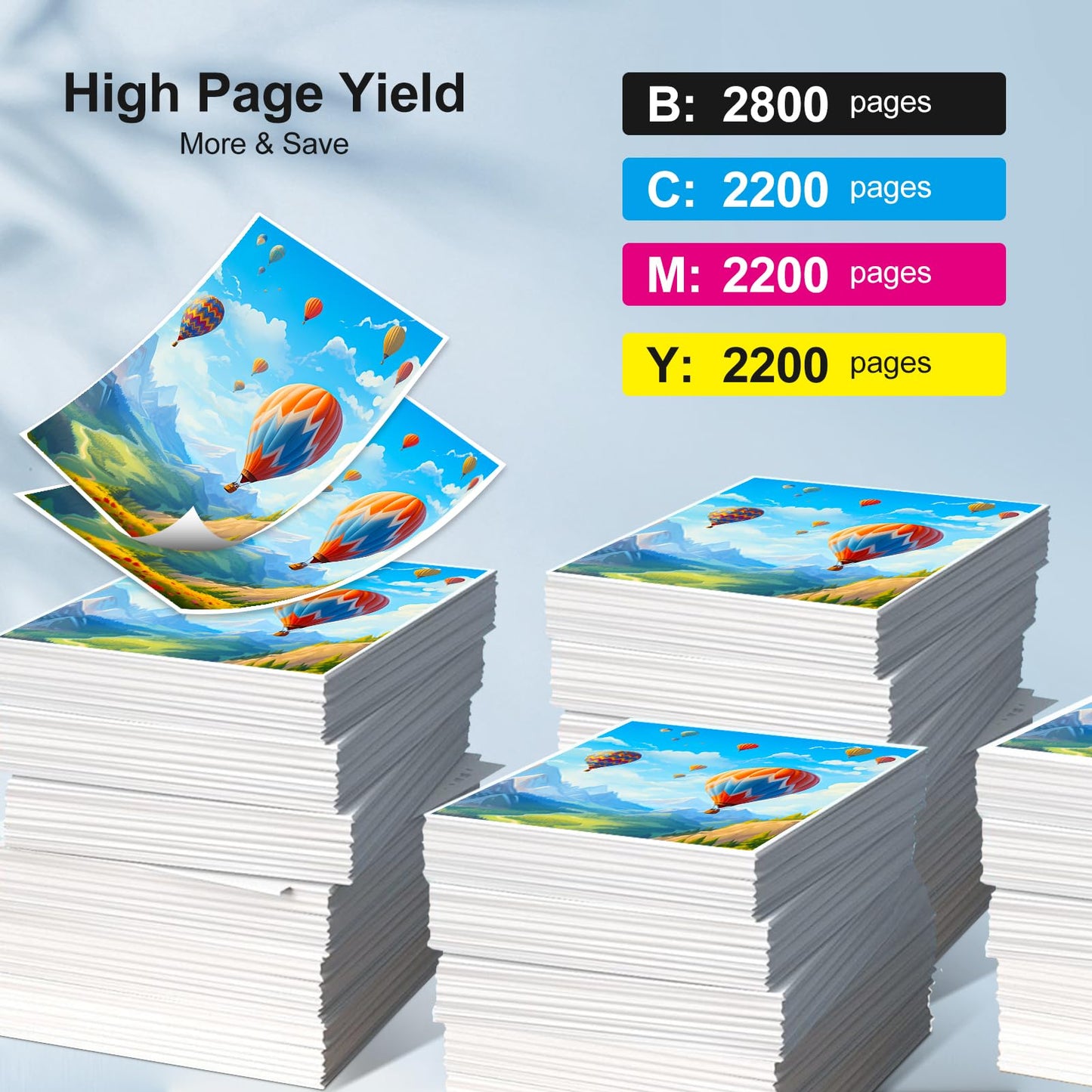 045H Toner Cartridge, Compatible for Canon 045H Toner Cartridge, CRG-045H High Yield, for Canon MF634Cdw Toner Black, Color ImageCLASS MF632Cdw LBP612Cdw LBP611Cn 613Cdw LBP612C Printer, 4-Pack