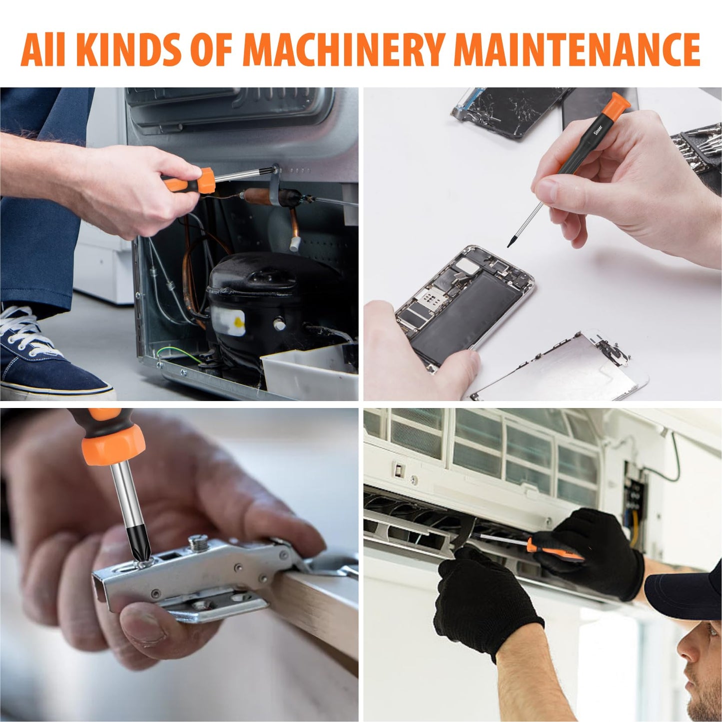 70-Piece Magnetic Screwdrivers Set with Case, Precision Screwdriver Kit,Includes Slotted, Phillips,Torx,Hex, Square,Pozidriv, and Precision Tools for Repair Home Improvement,DIY Craft