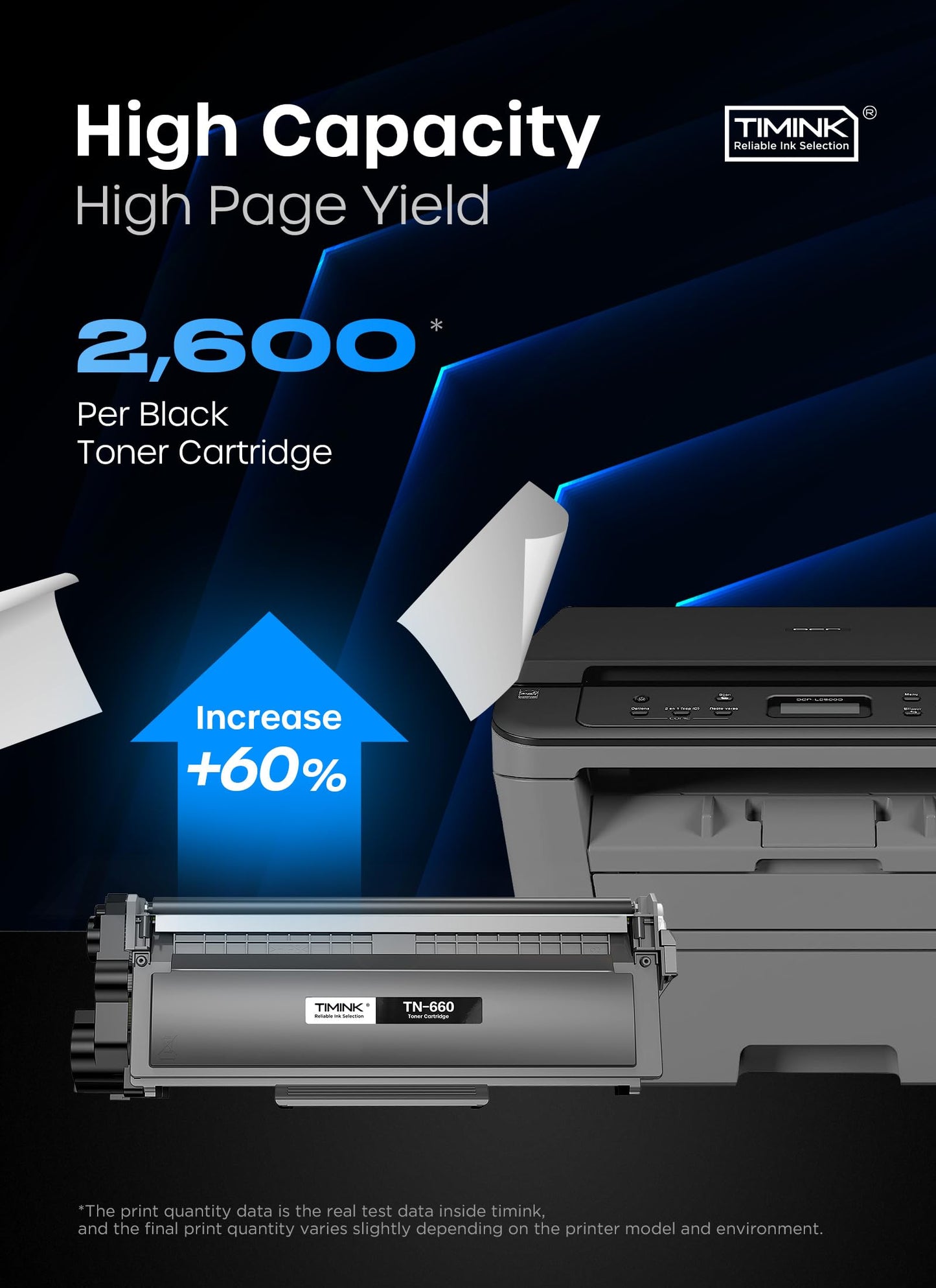TN660 Compatible Toner Cartridge Replacement for TN660 TN-660 TN 660 TN630 Compatible with HL-L2300D HL-L2380DW HL-L2320D DCP-L2540DW MFC-L2700DW MFC-L2685DW Printer 4 Black Toner
