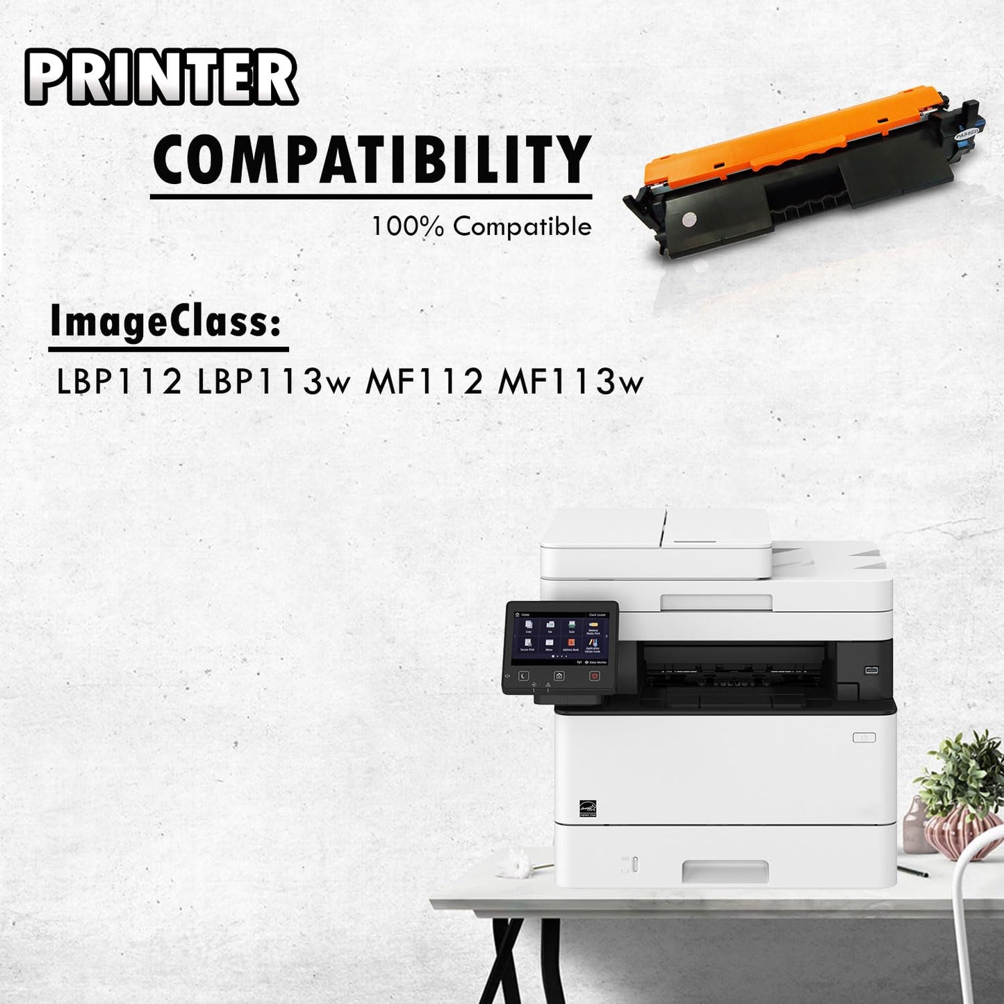 2 Inkfirst Compatible Toner Cartridges Replacement for Canon 047 2164C001 ImageClass LBP112 LBP113w MF112 MF113w