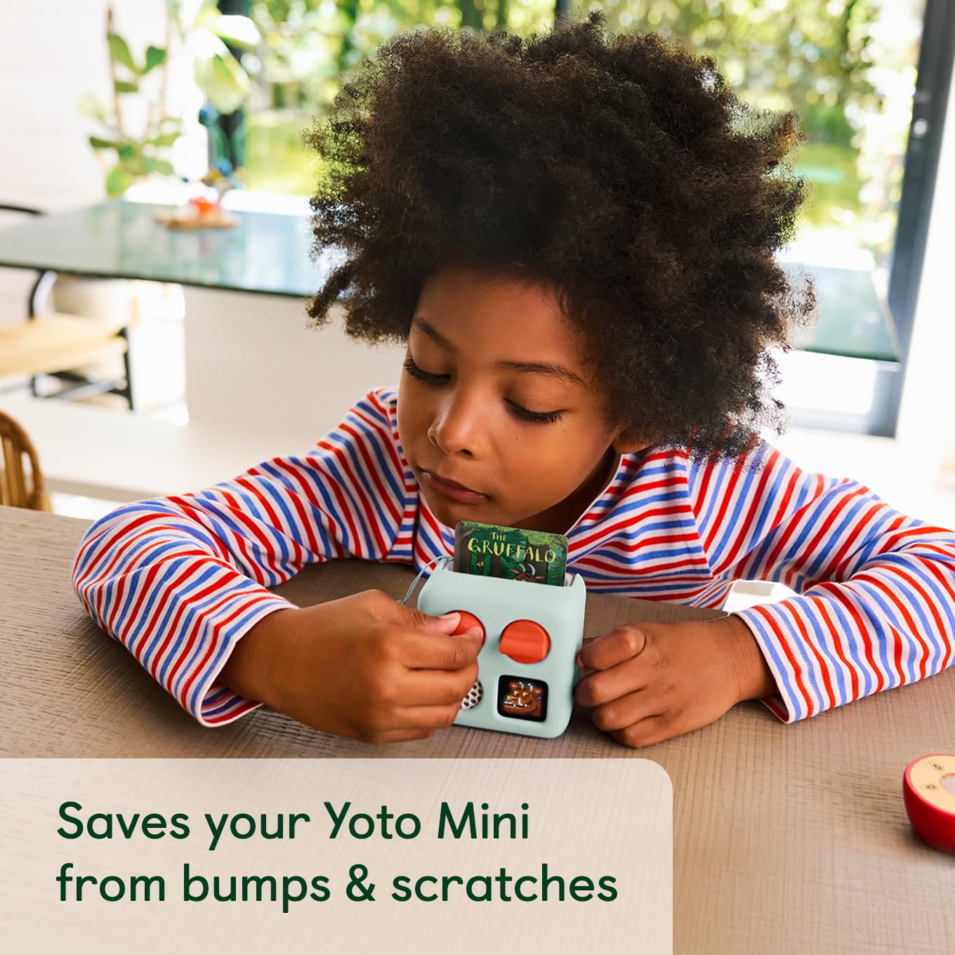 Yoto Mini Protective Adventure Jacket - Silicone Carry Case Protects Your Childs Yoto Mini Player from Small Bumps and Wear and Tear - Frog Soup