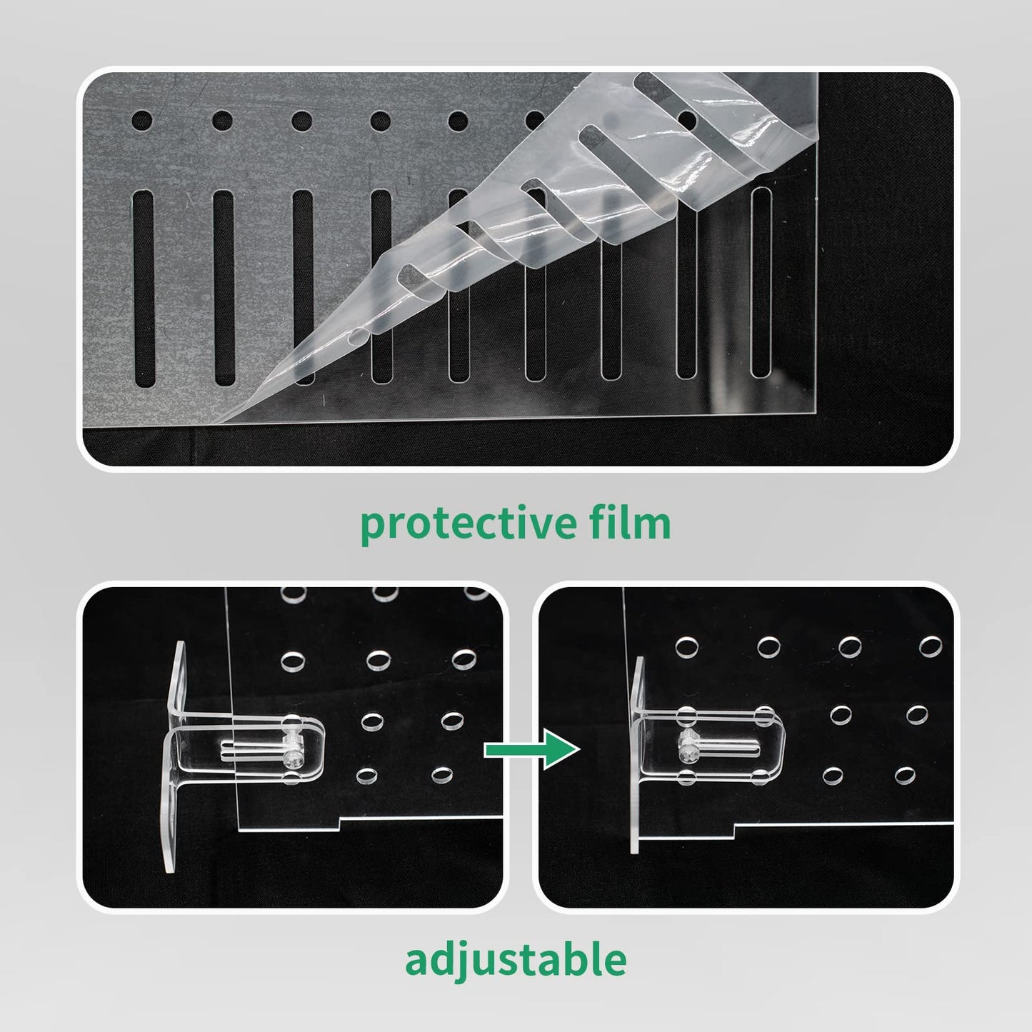 HingoFuni Aquarium Fish Tank Divider Acrylic Isolation Grid Board with Suction Cups Included Clear Fish Separator Transparent Plate Baffle Cover Blocking Fish Partition Net 30x40cm/11.81x15.74in