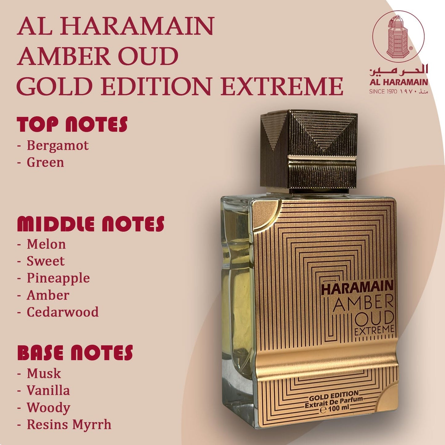 Al Haramain Amber Oud - Gold Edition Extreme - Arabian Perfume for Women - Long Lasting Amber Woody Fragrance with Notes of Bergamot, Melon, Musk - Arabic Eau de Parfum - 100 ml EDP Spray