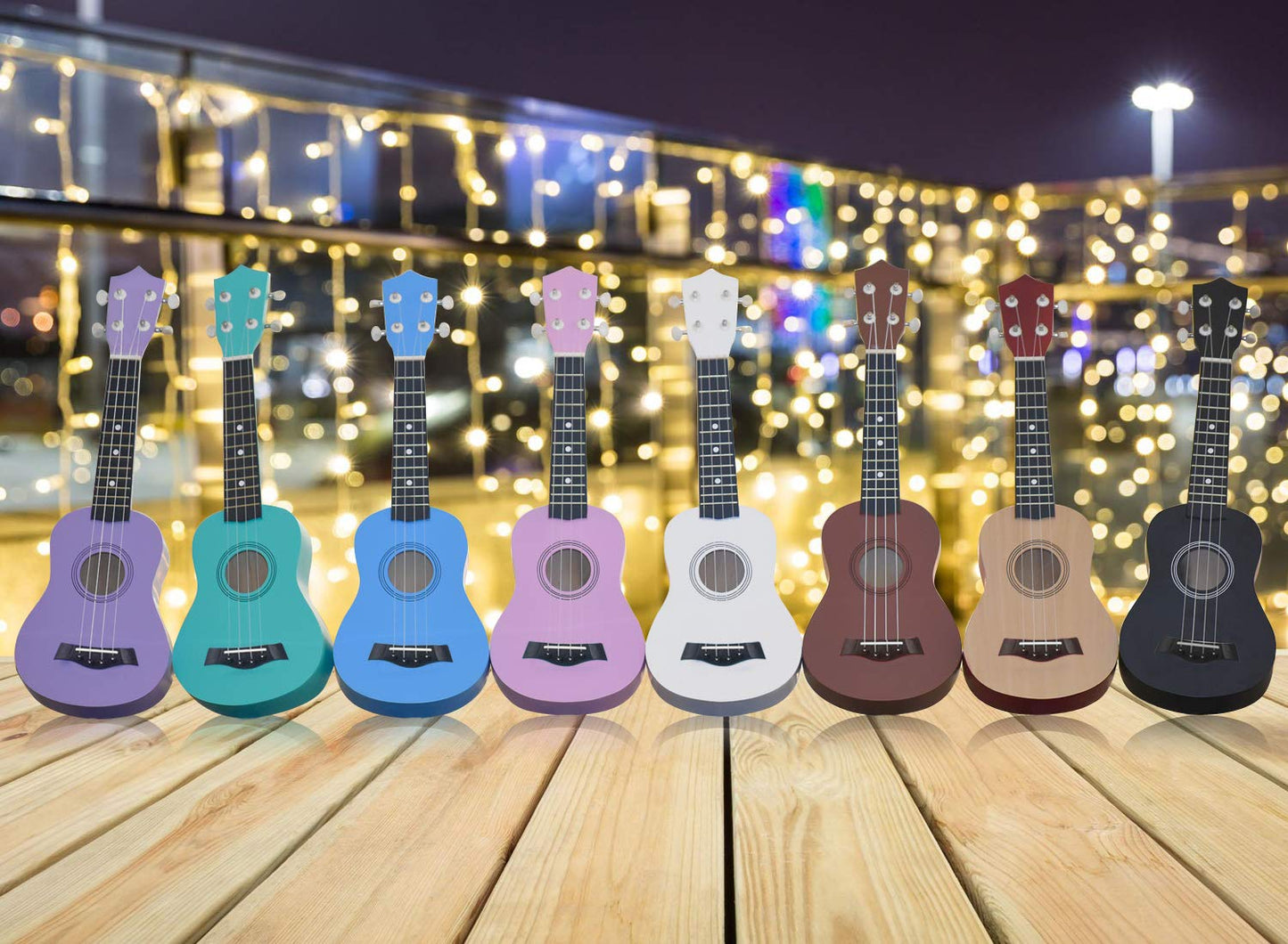 NOT HOME® 21" Soprano Ukulele with a Carrying Bag and a Digital Tuner, Specially Designed for Kids, Students and Beginners (Light Green)