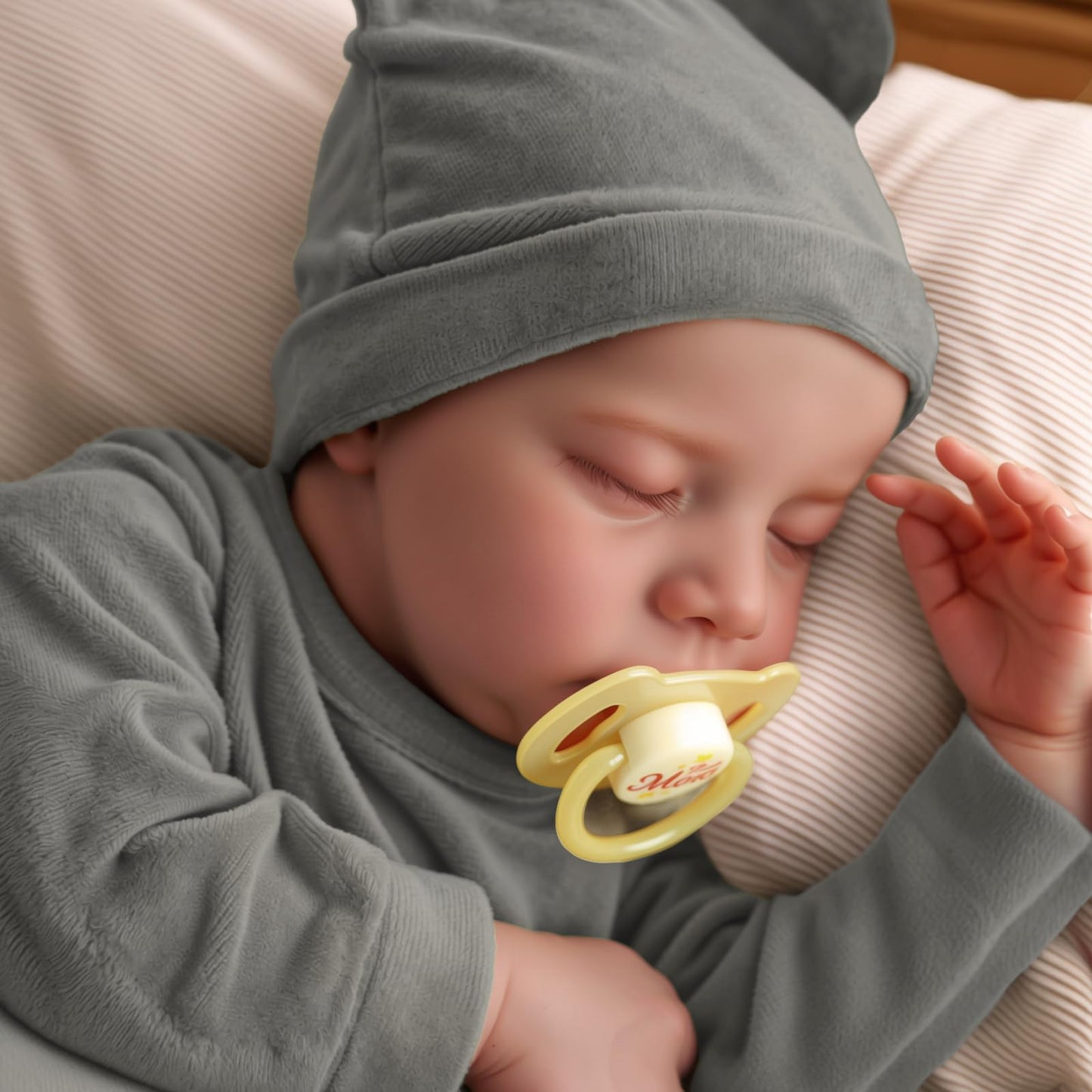 JIZHI Lifelike Reborn Baby Dolls Silicone Full Body Boy - 17-Inch Soft Body Realistic-Newborn Vinyl Real Life Baby Dolls with Toy Accessories for Kids Age 3 4 5 6 7 +