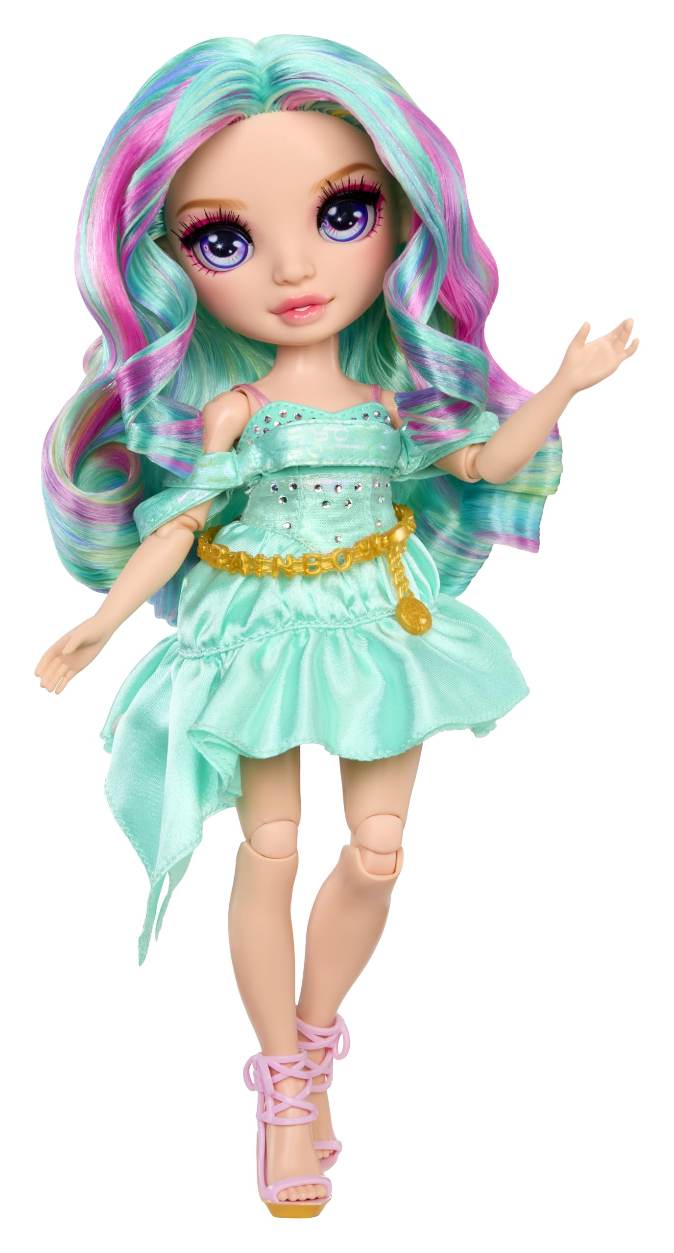 Rainbow High Be Dazzling Fashion Dolls- Celine Turquoise (Teal) with Bedazzler Tool and Sparkle Gems