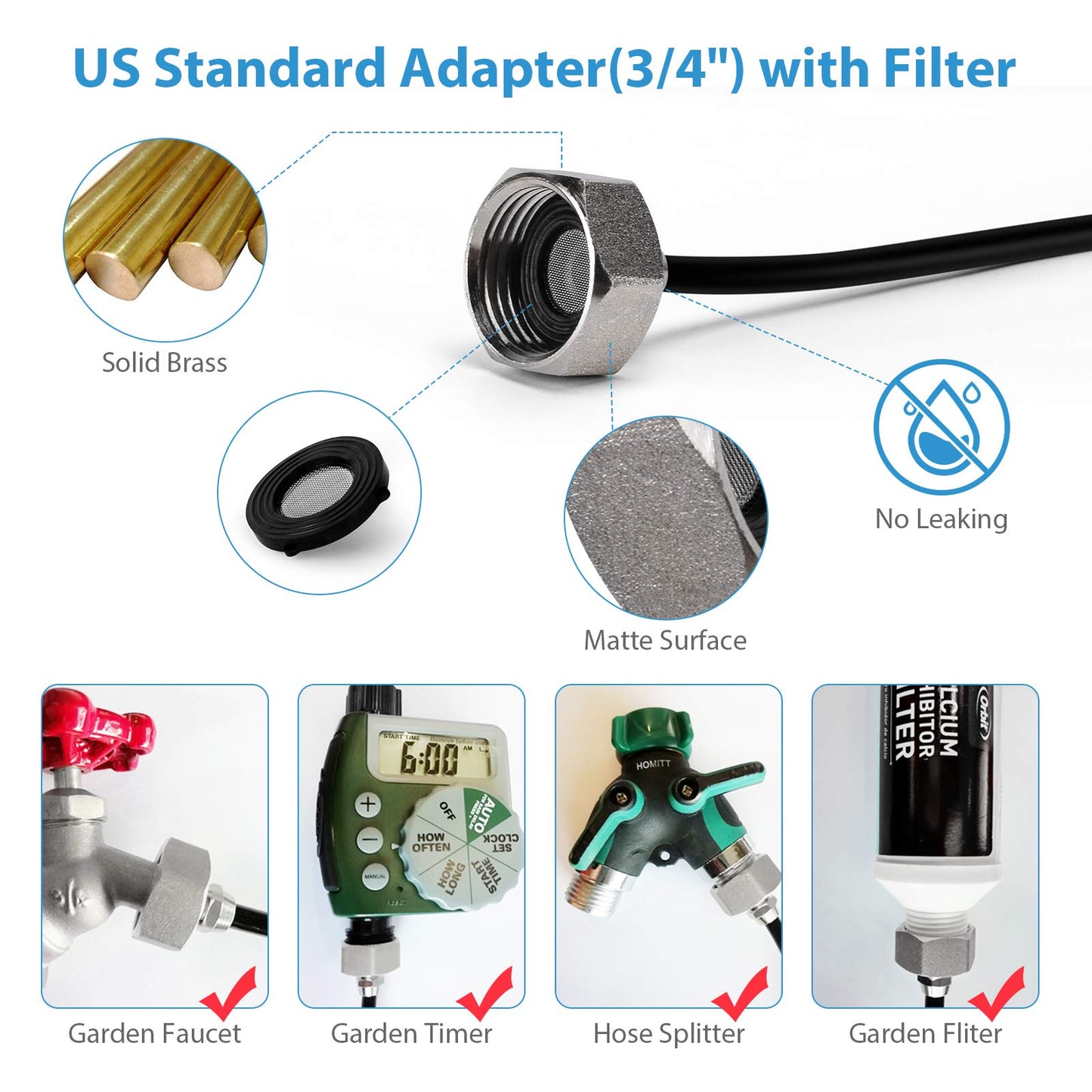 lifeegrn Misting Cooling System, Outdoor Misting System for Patio, 82 FT Misting Line+21 Mist Nozzles+3/4" Brass Adapter,Outdoor Mister System for Patio Garden Trampoline Greenhouse